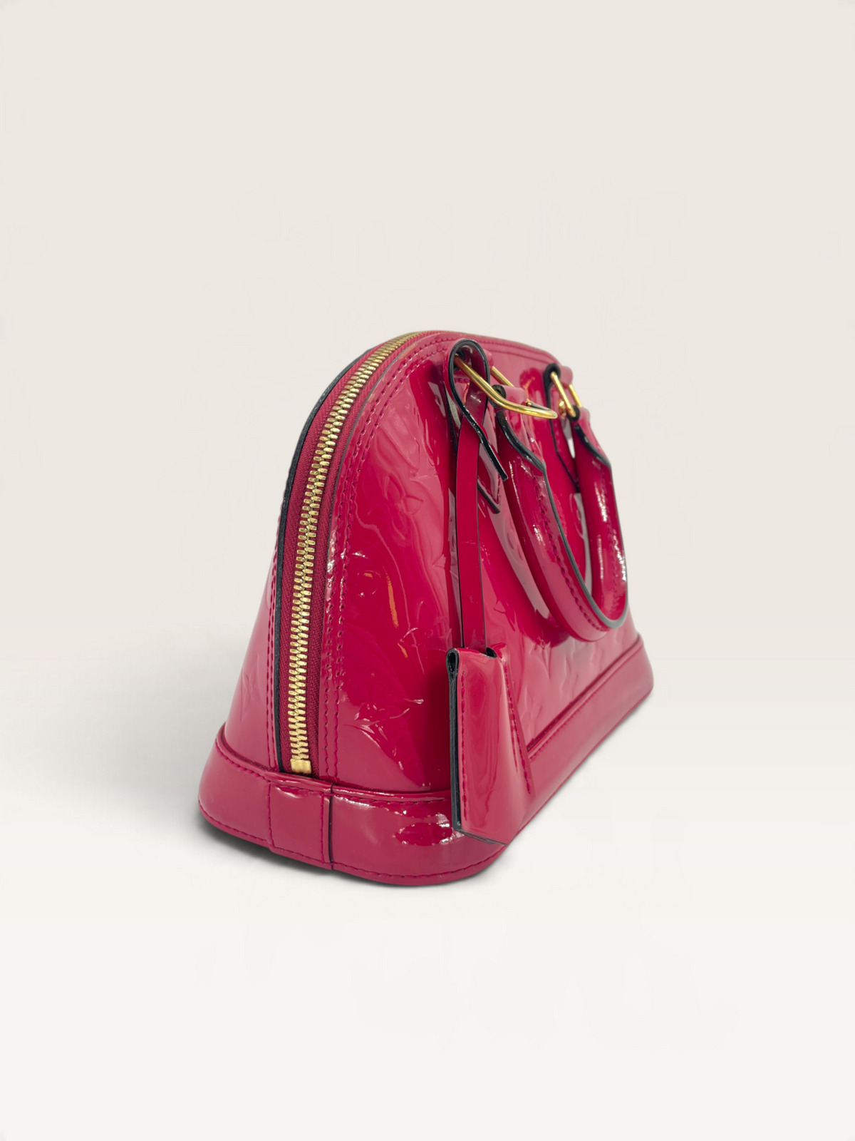 Louis Vuitton sac à main Alma bb cuir vernis