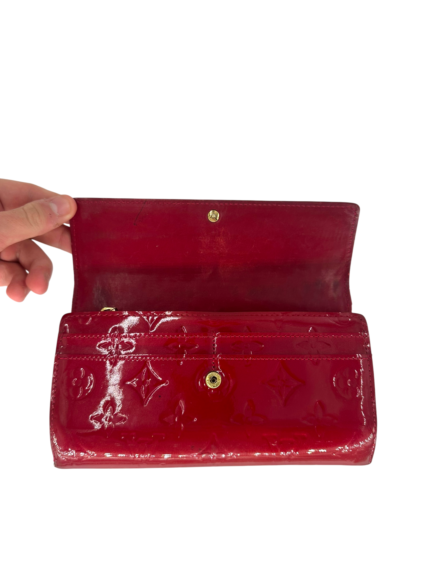 Louis Vuitton cuir vernis portefeuille
