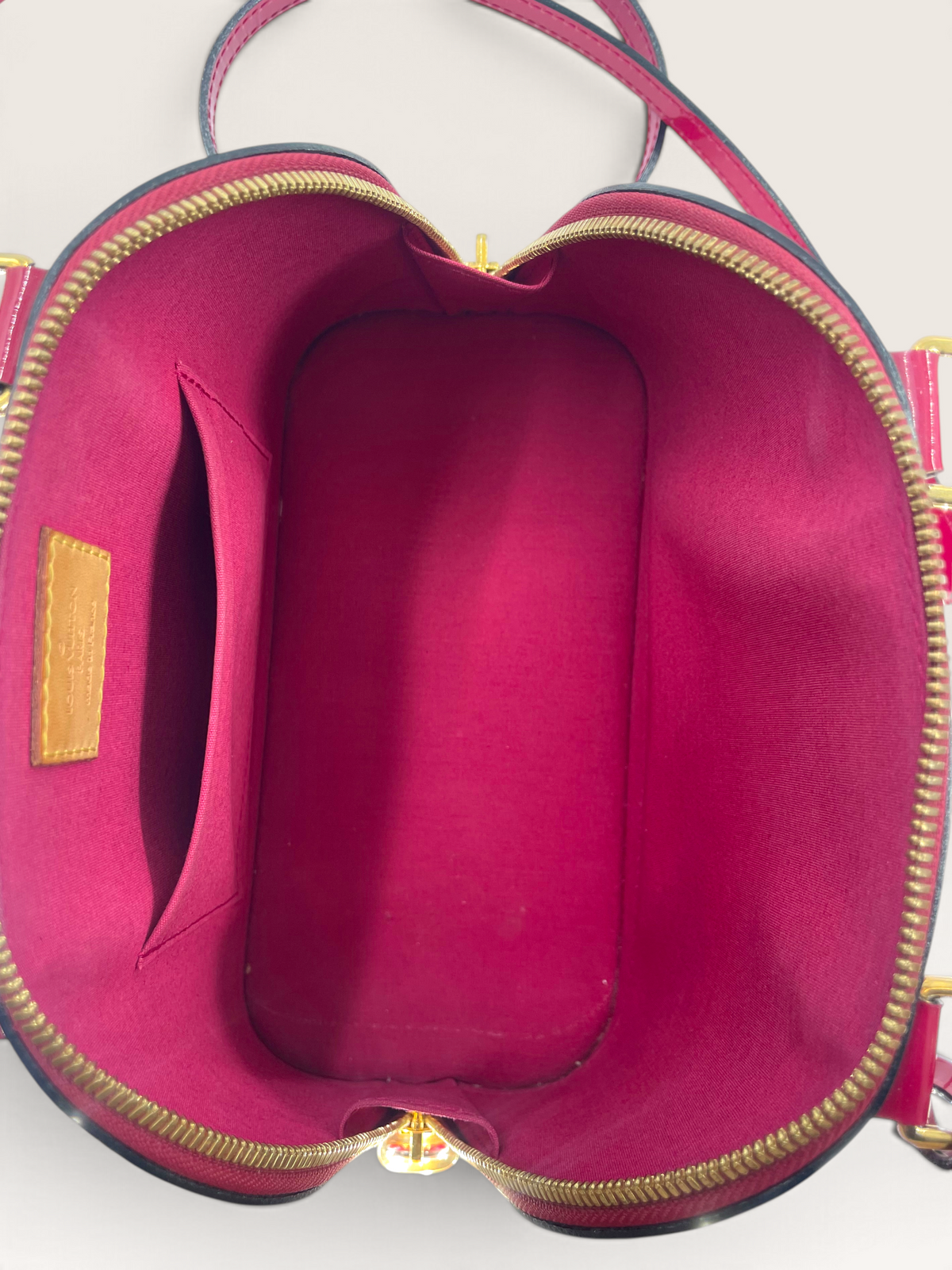 Louis Vuitton sac à main Alma bb cuir vernis