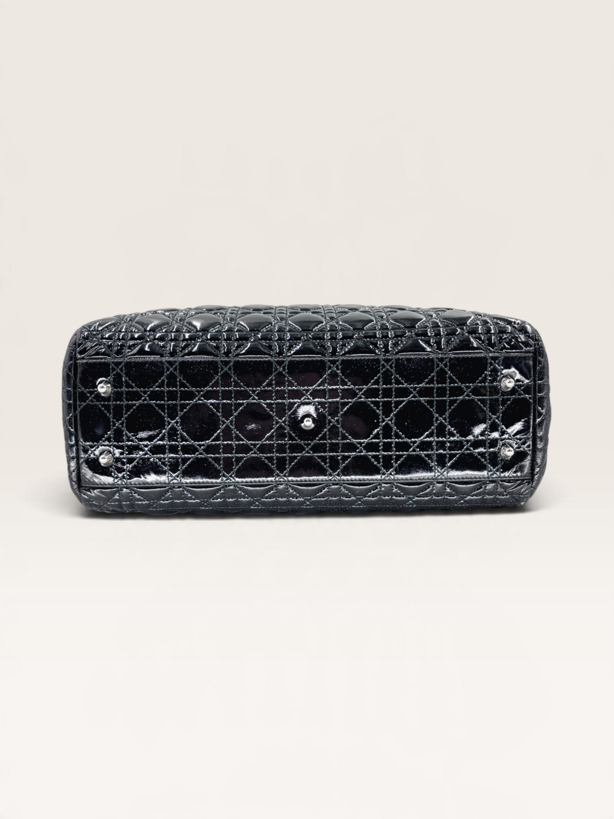 Dior sac à main Lady D East West cuir vernis