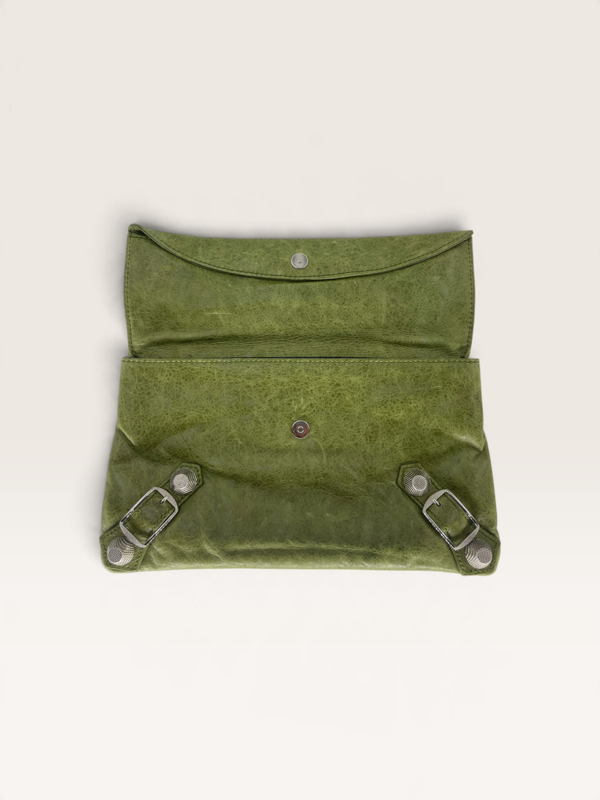 Balenciaga motocross giant pochette olive