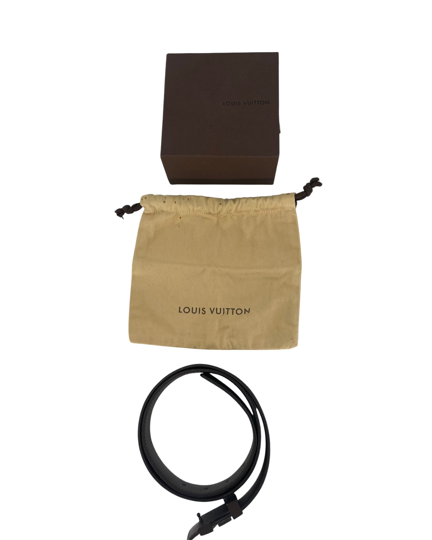 Louis Vuitton Ceinture initiales damier Ebène