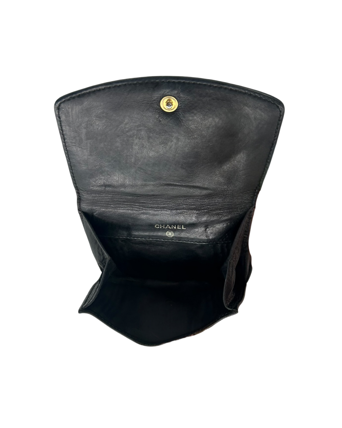 Chanel Porte-monnaie cuir noir