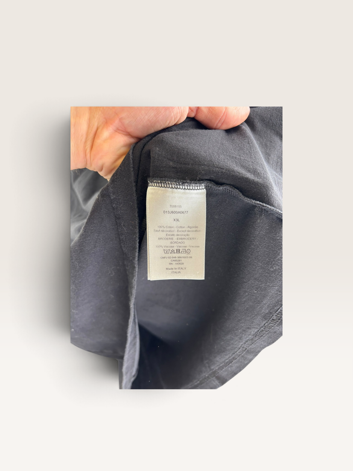 Dior t-shirt CD en coton