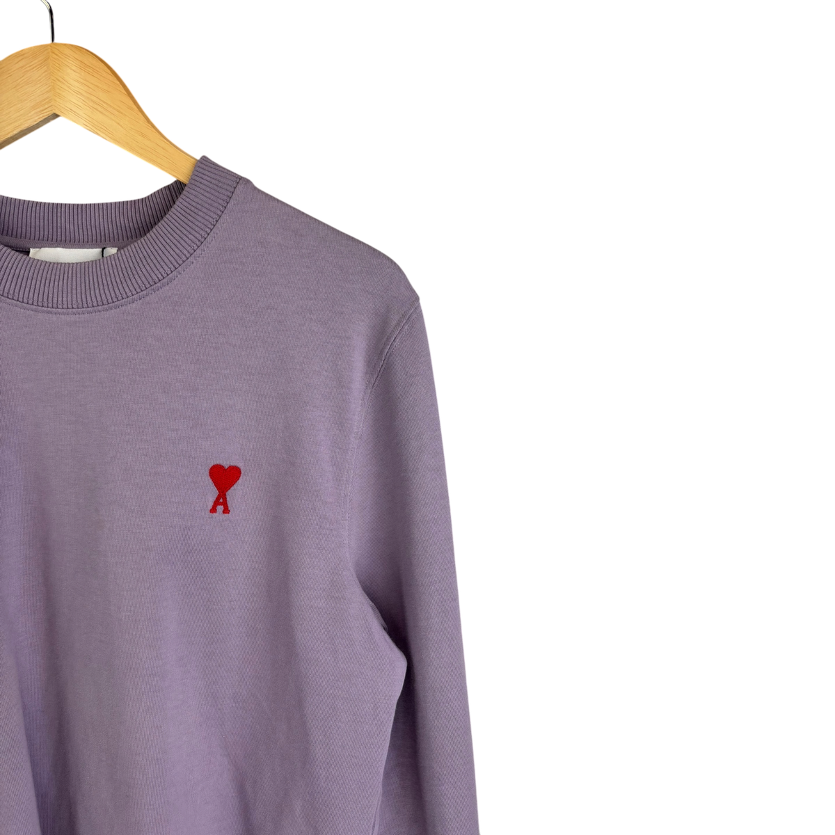 Ami Paris pull en coton lila