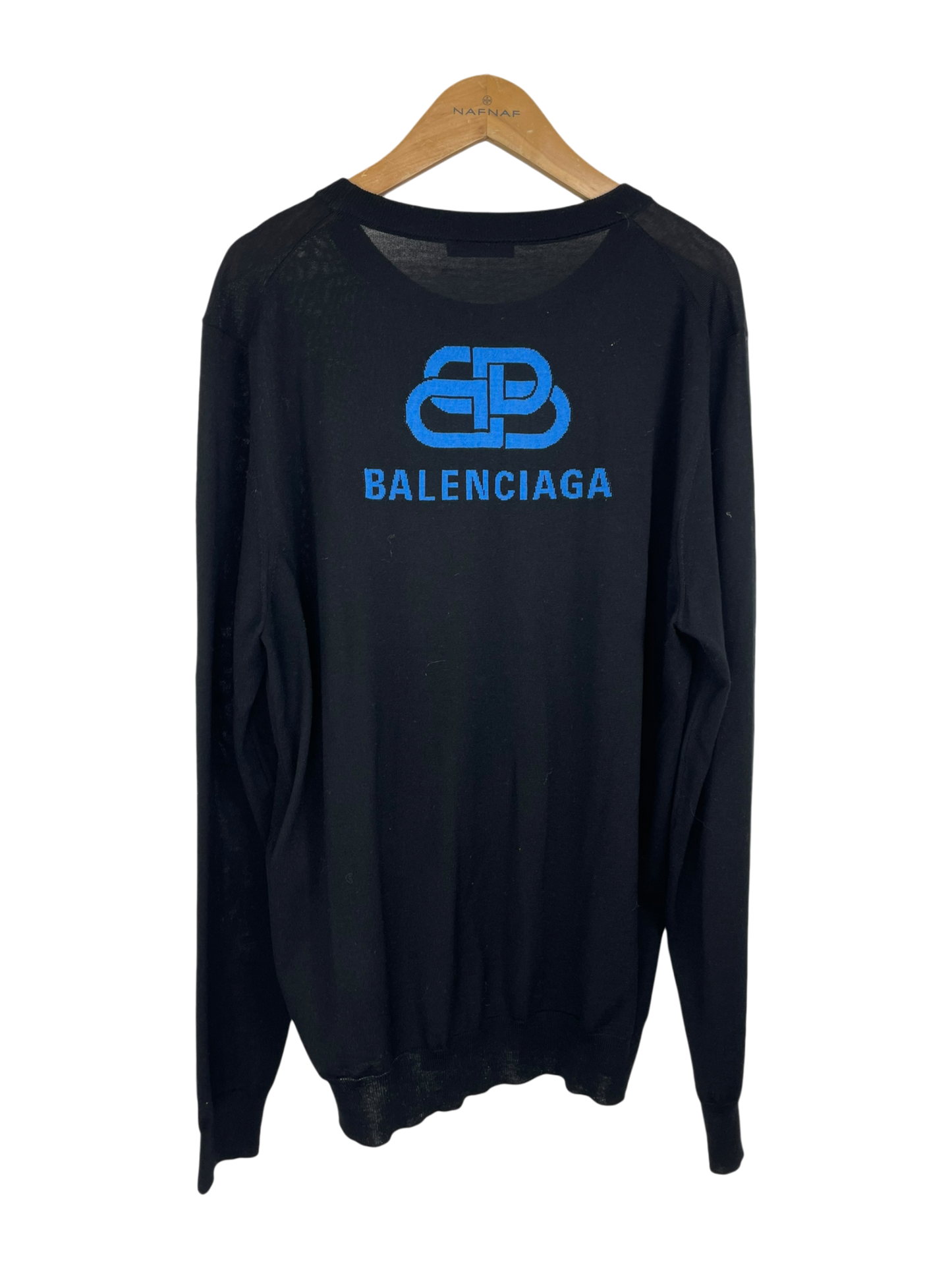 Balenciaga pull léger motif au dos