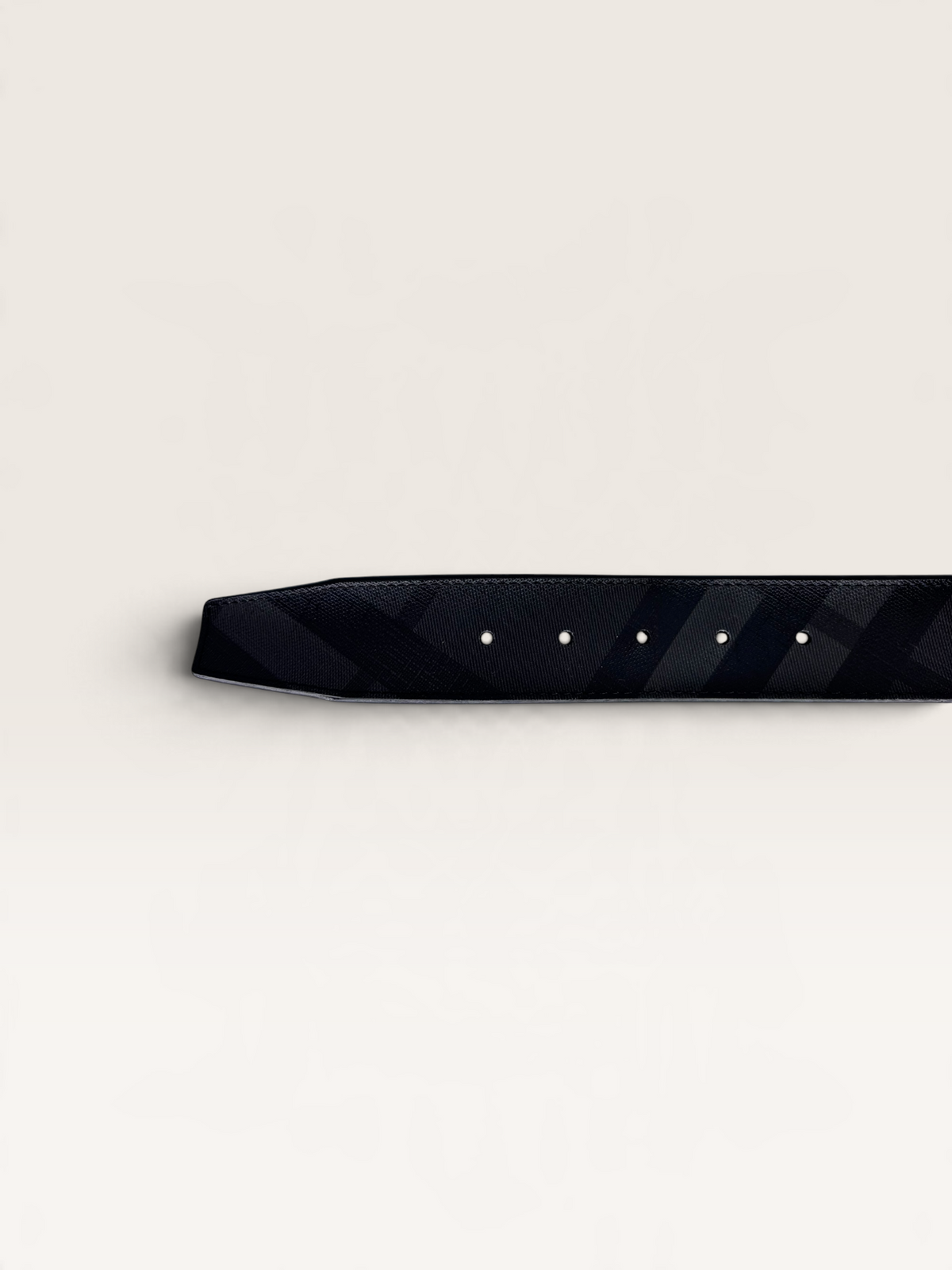 Burberry ceinture tartan noir