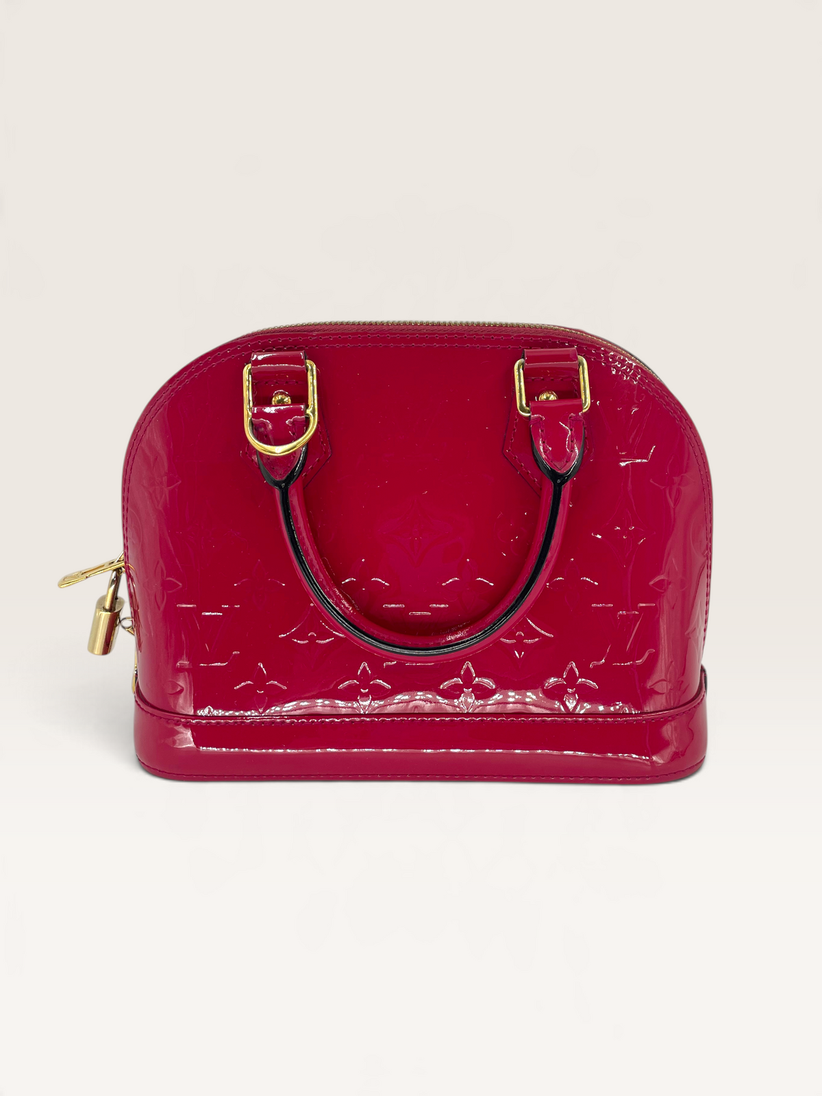 Louis Vuitton sac à main Alma bb cuir vernis