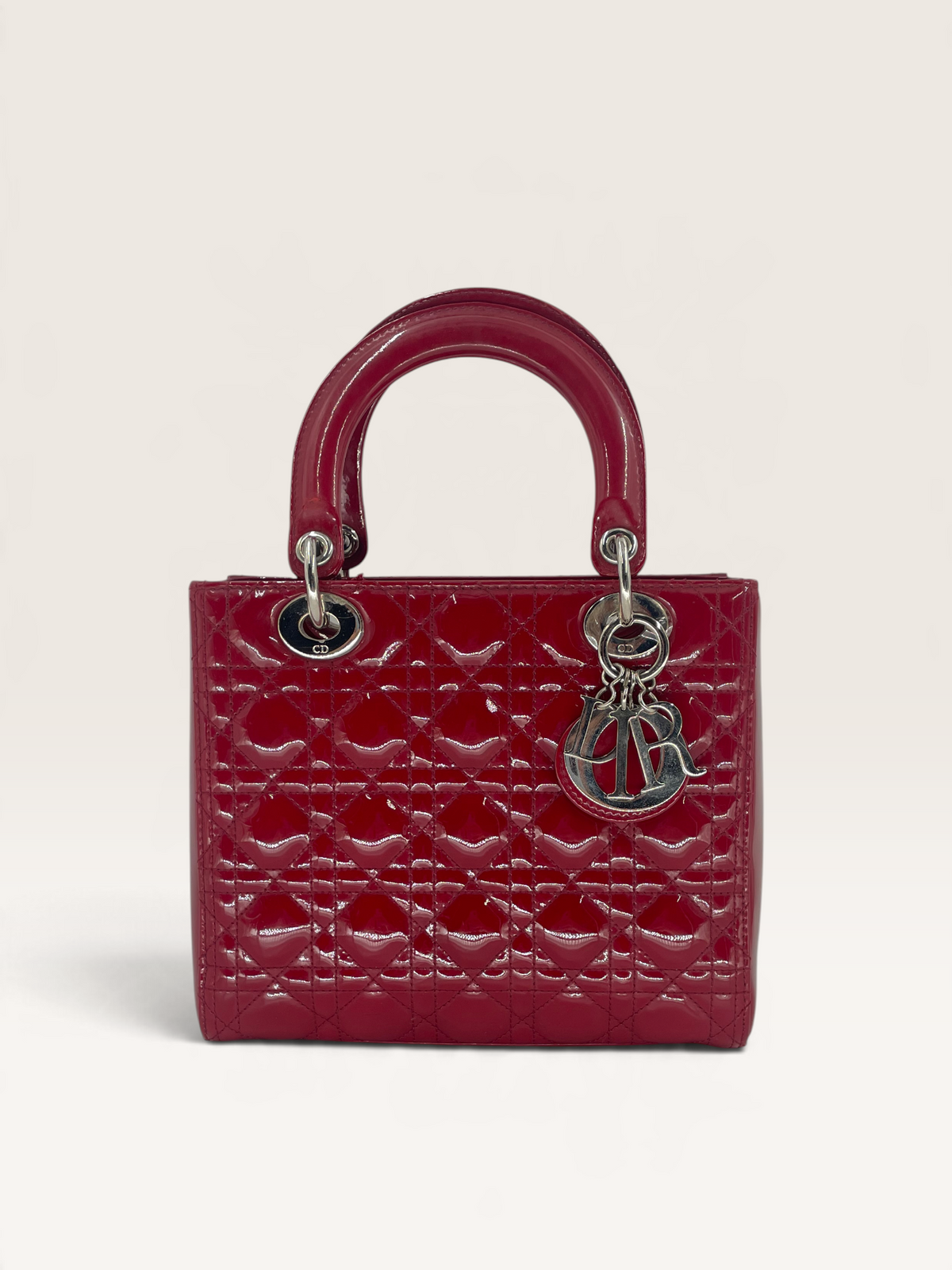 Dior sac à main Lady medium cuir vernis