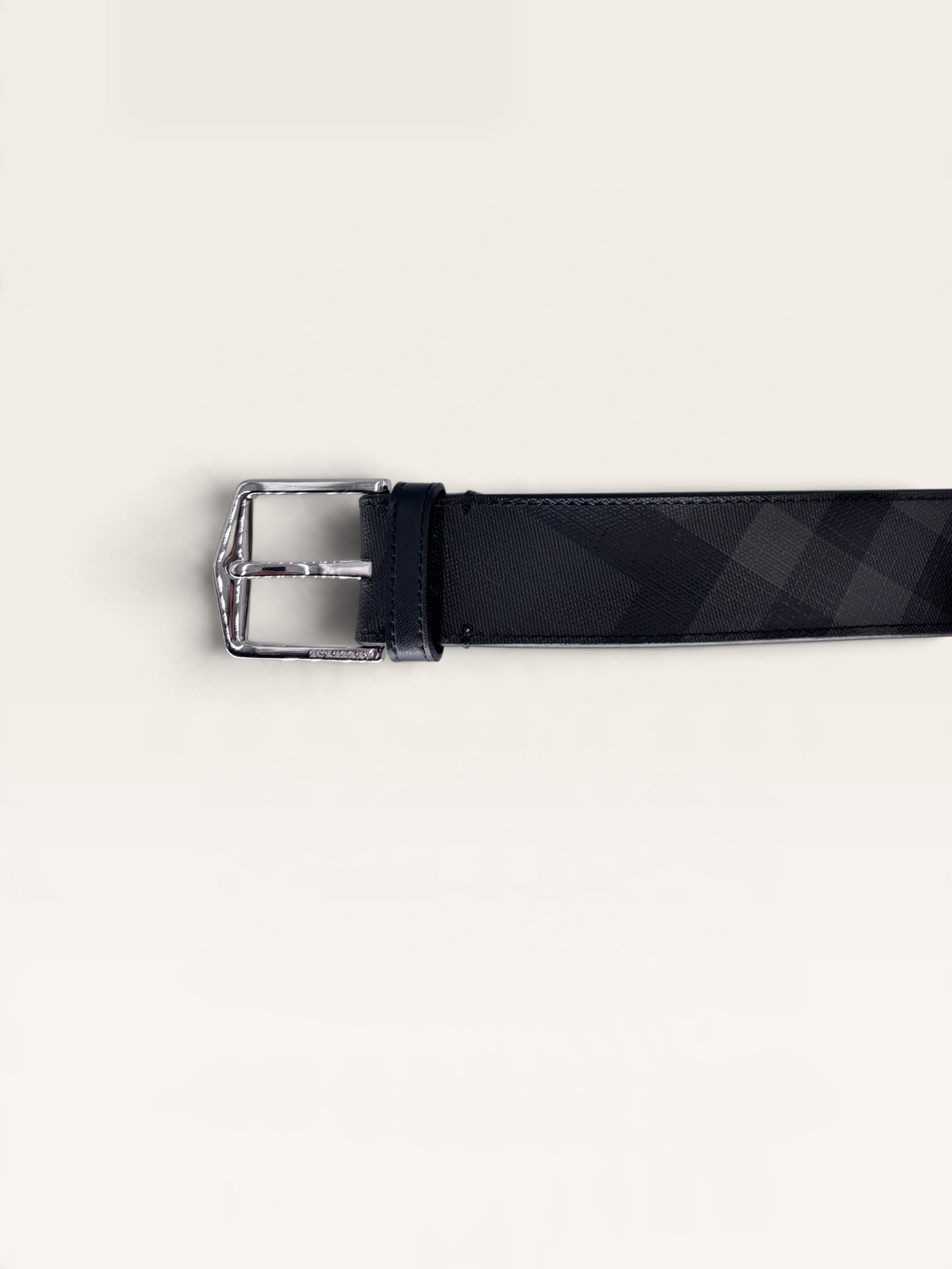 Burberry ceinture tartan noir