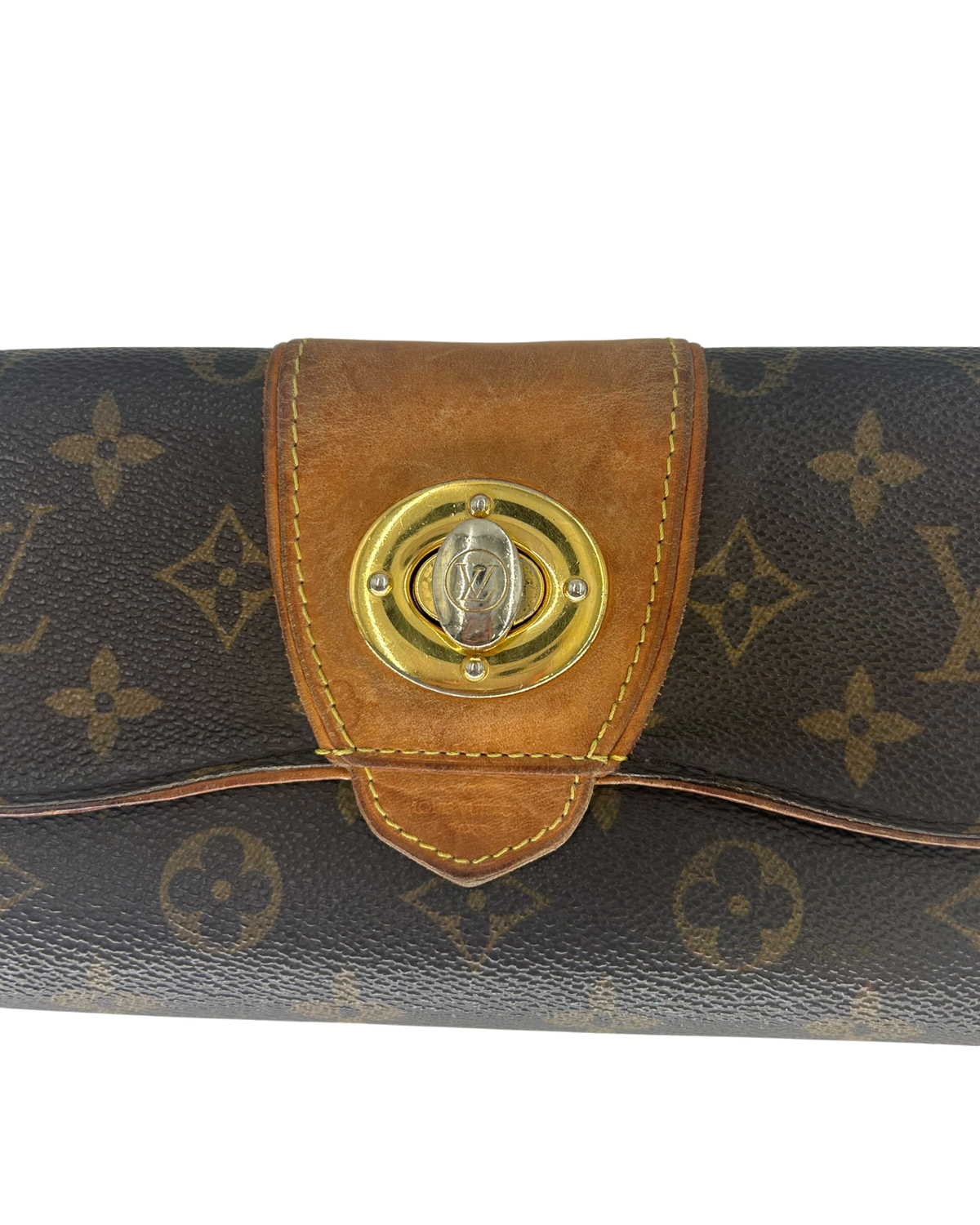 Louis Vuitton Porte-monnaie en cuir marron