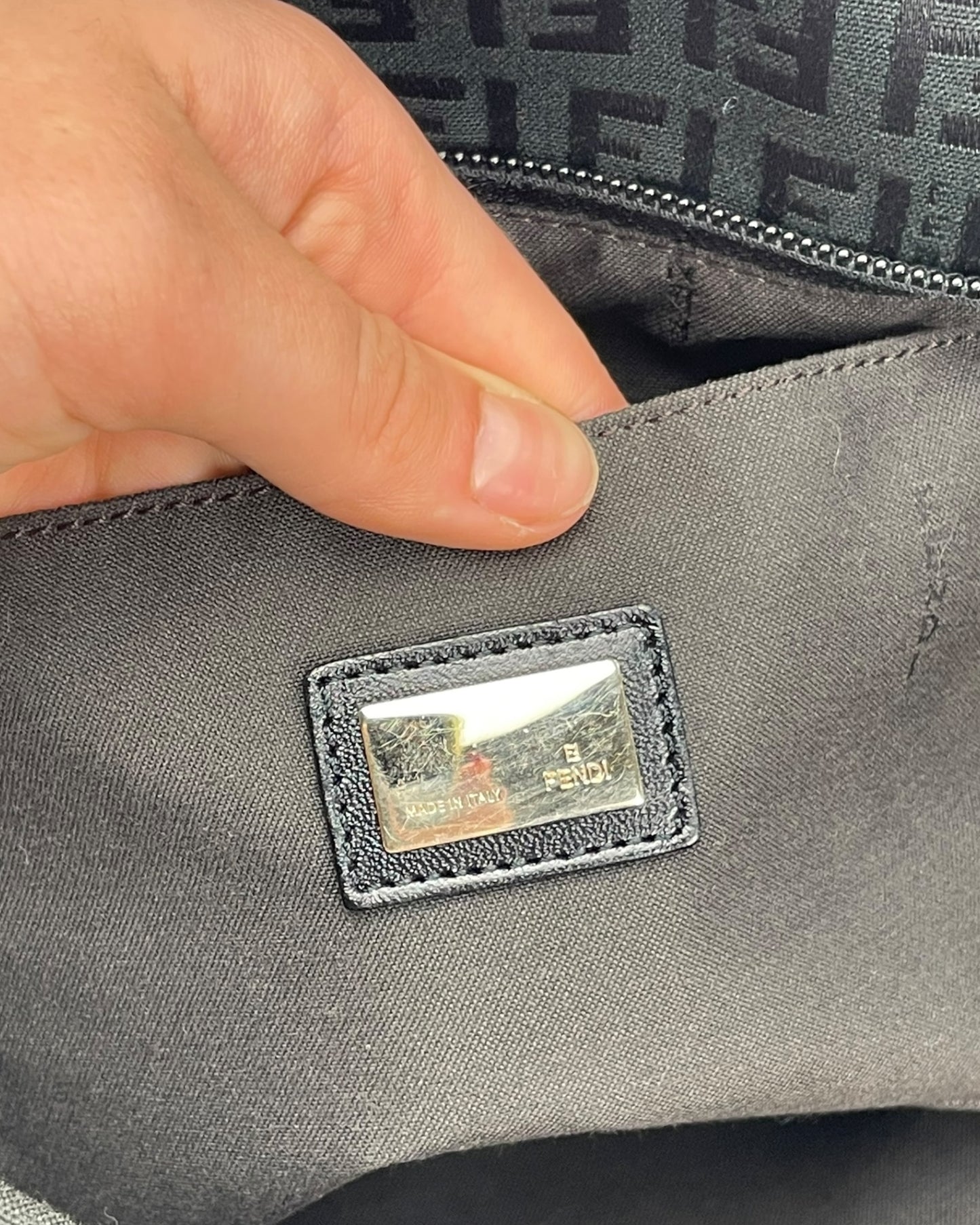 Fendi black monogram bag