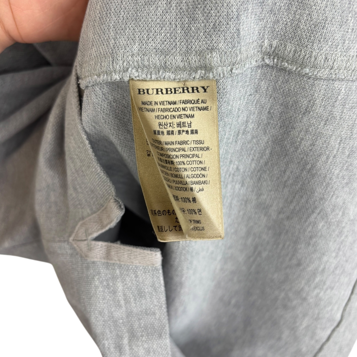 Burberry polo gris