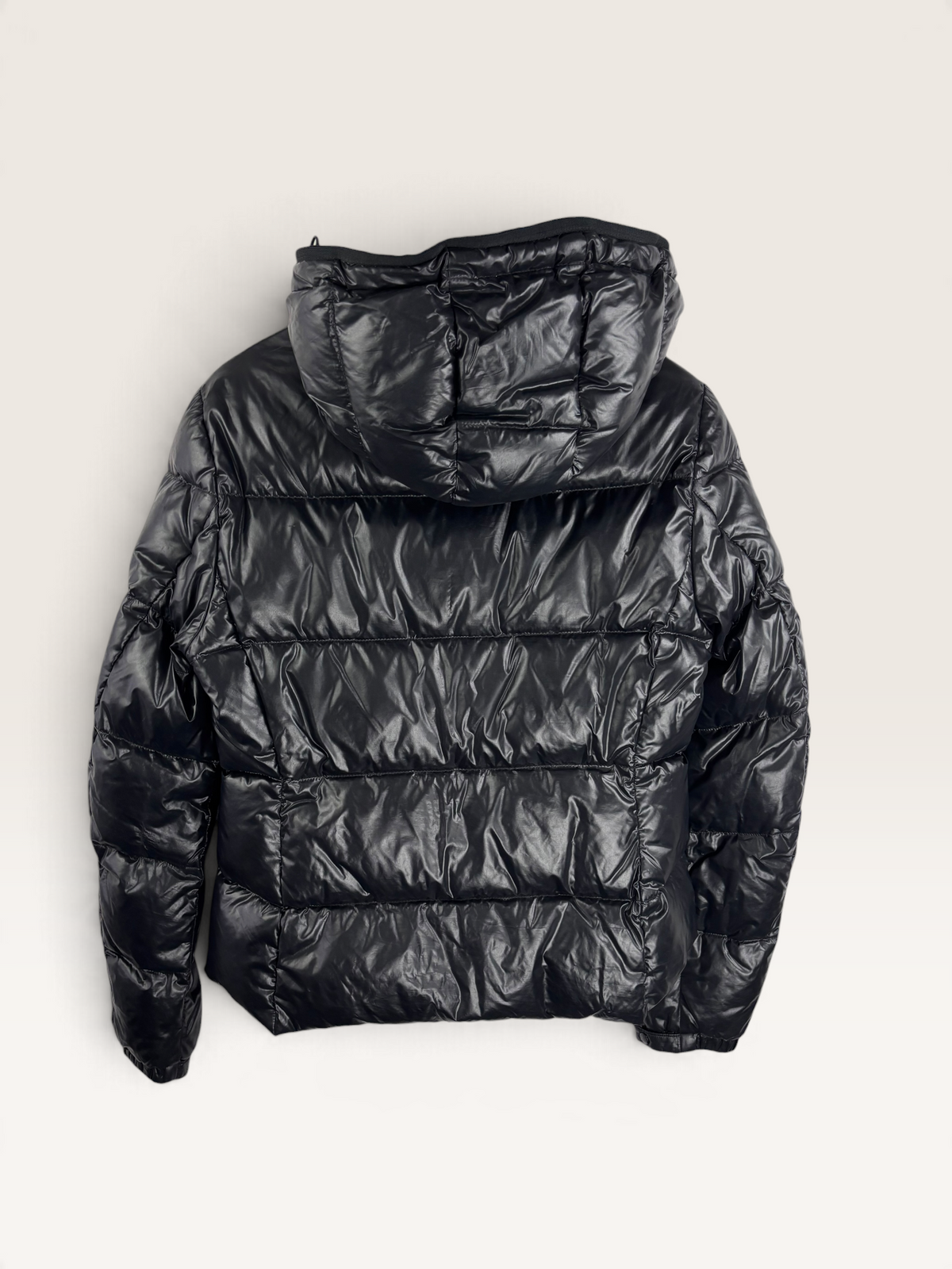 Moncler doudoune noir brilliante