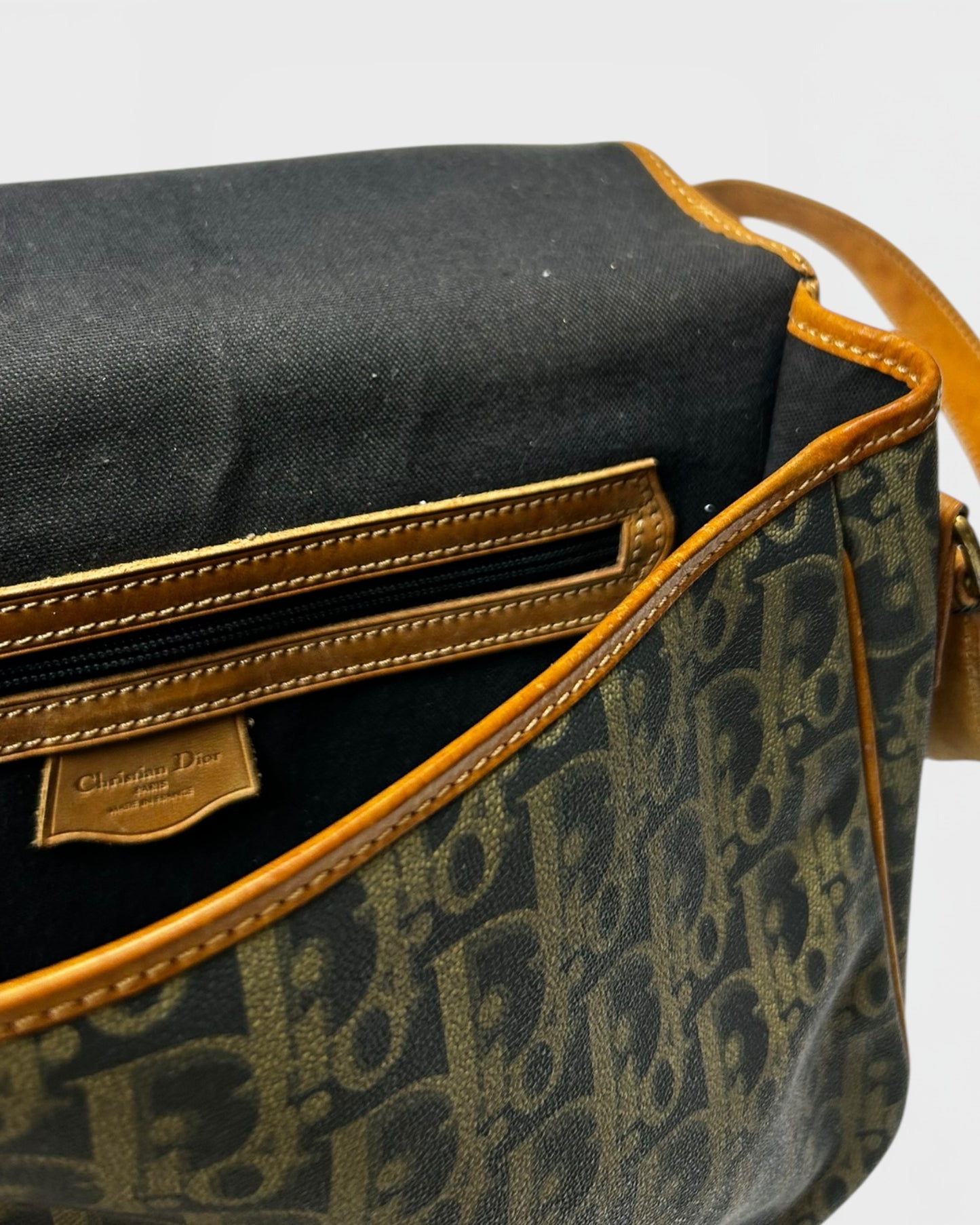 Dior leather satchel / sac