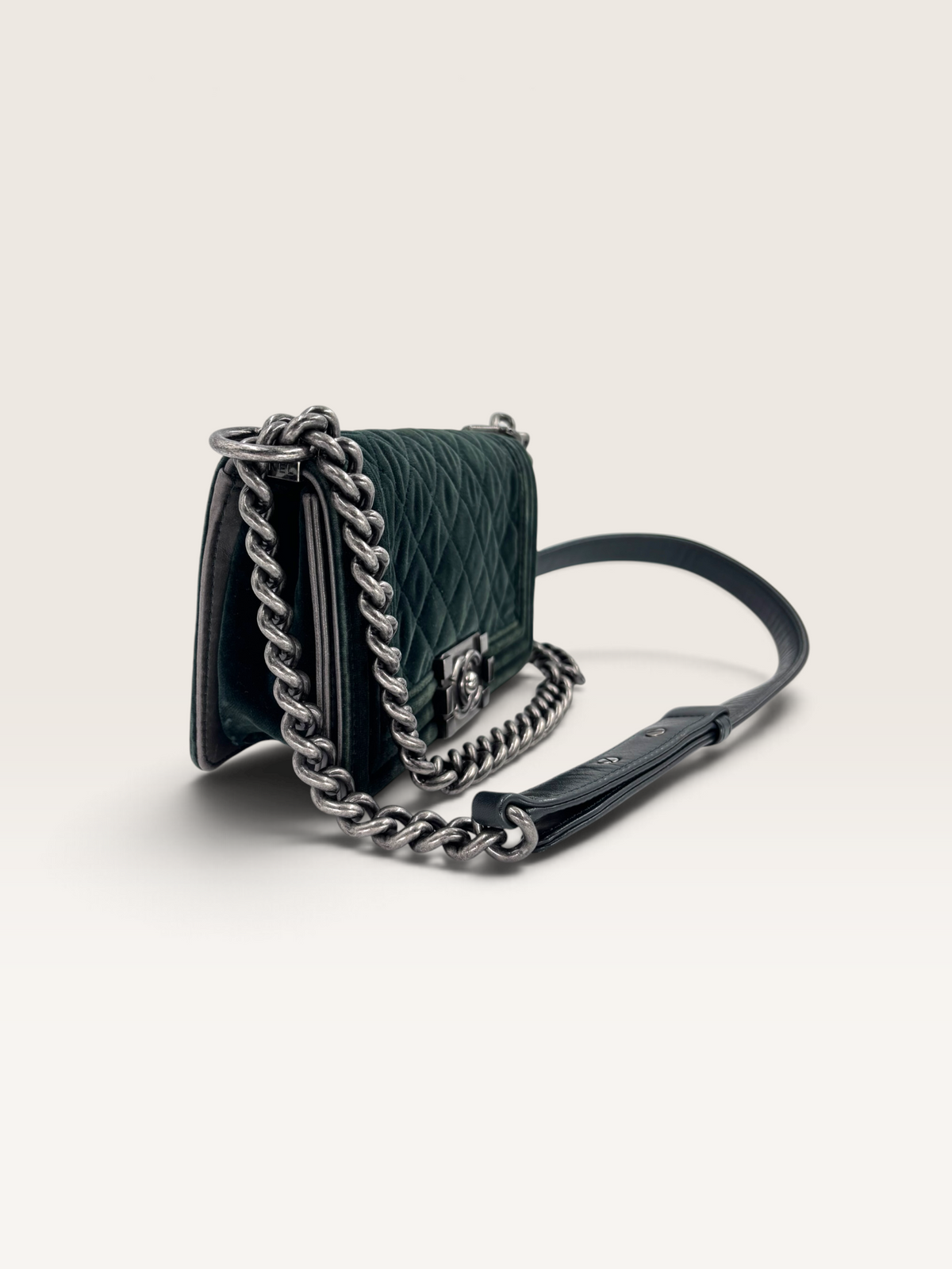 Chanel Boy CC timeless mini sac en velour