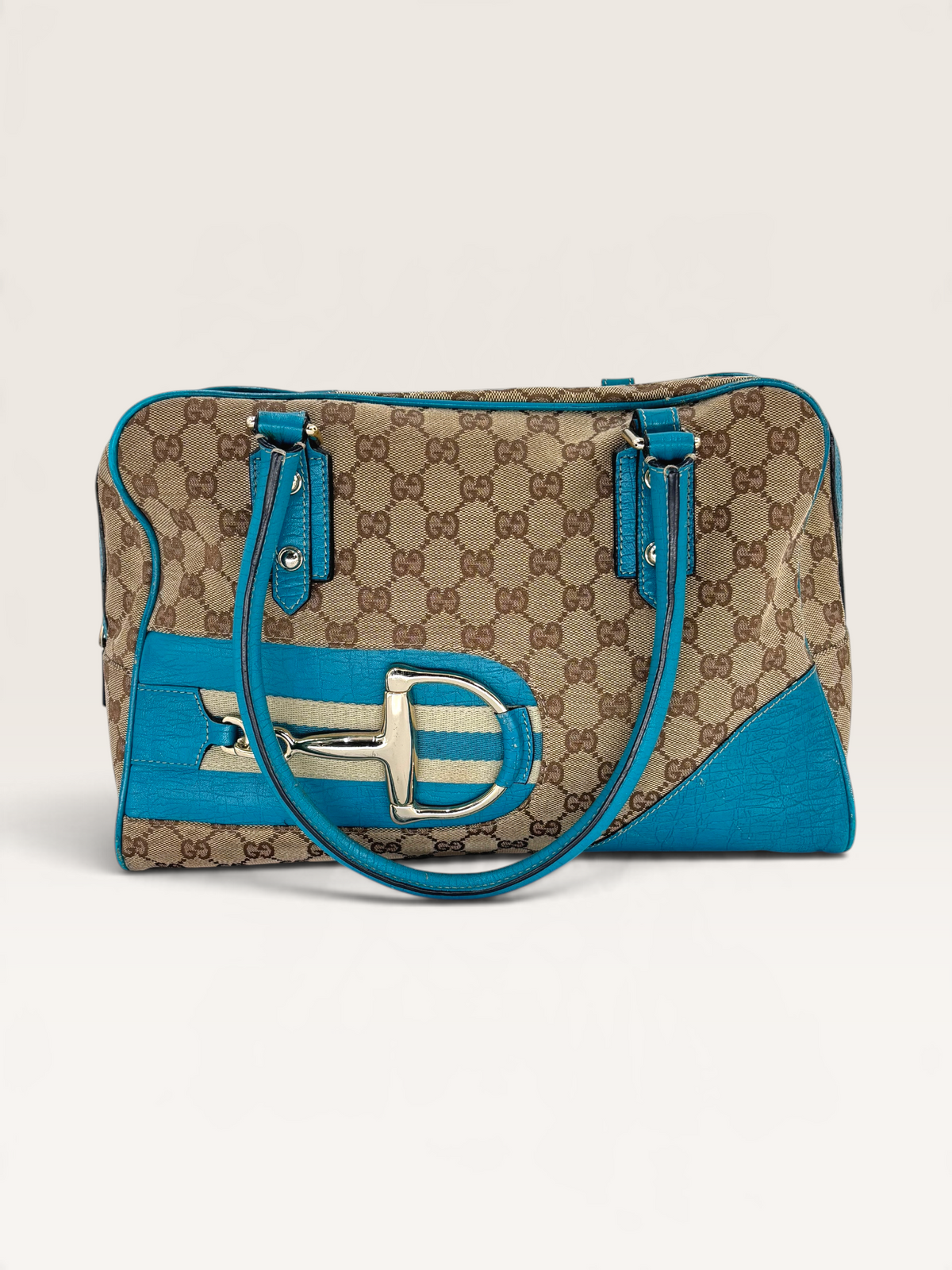 Gucci D ring tiffany toile GG