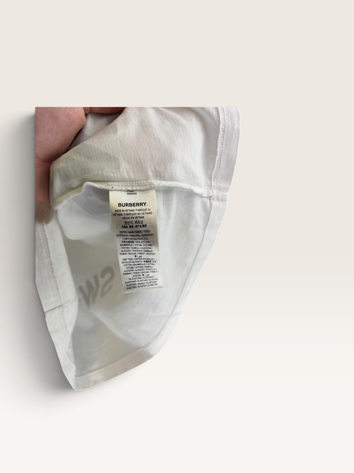 Burberry t-shirt blanc