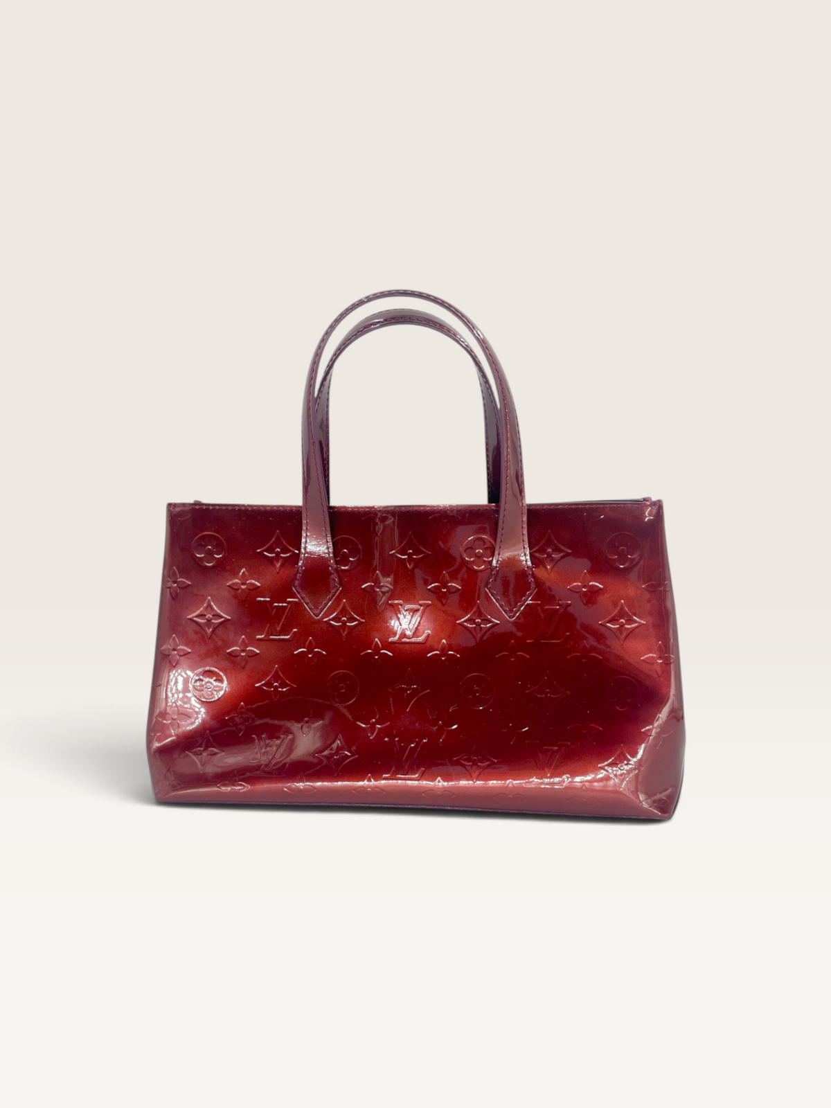 Louis vuittonn sac Wilshire en cuir vernis