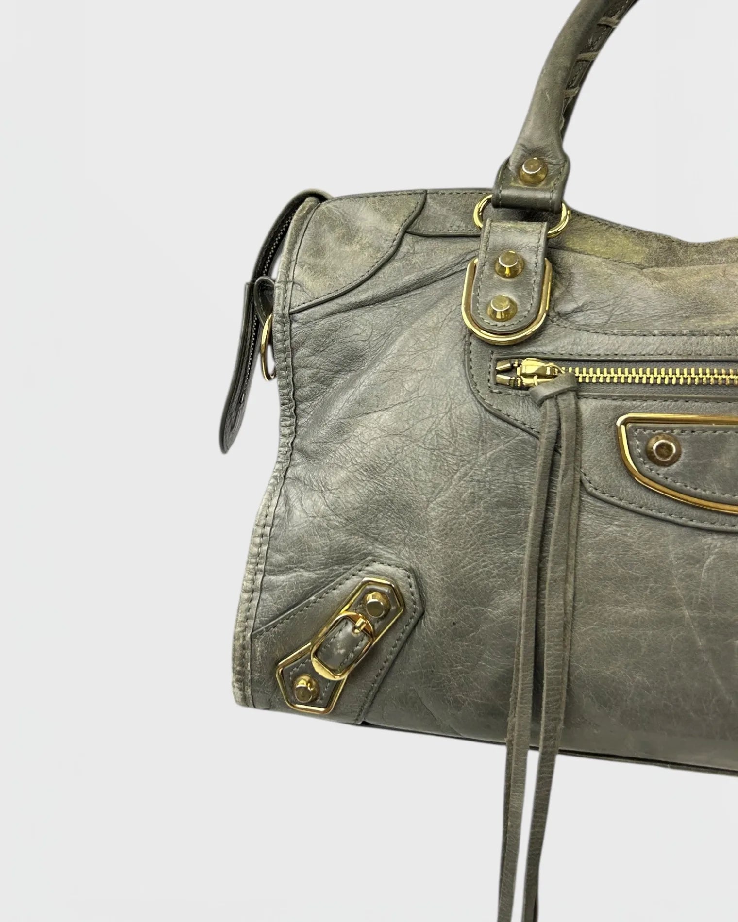 Balenciaga grey city bag