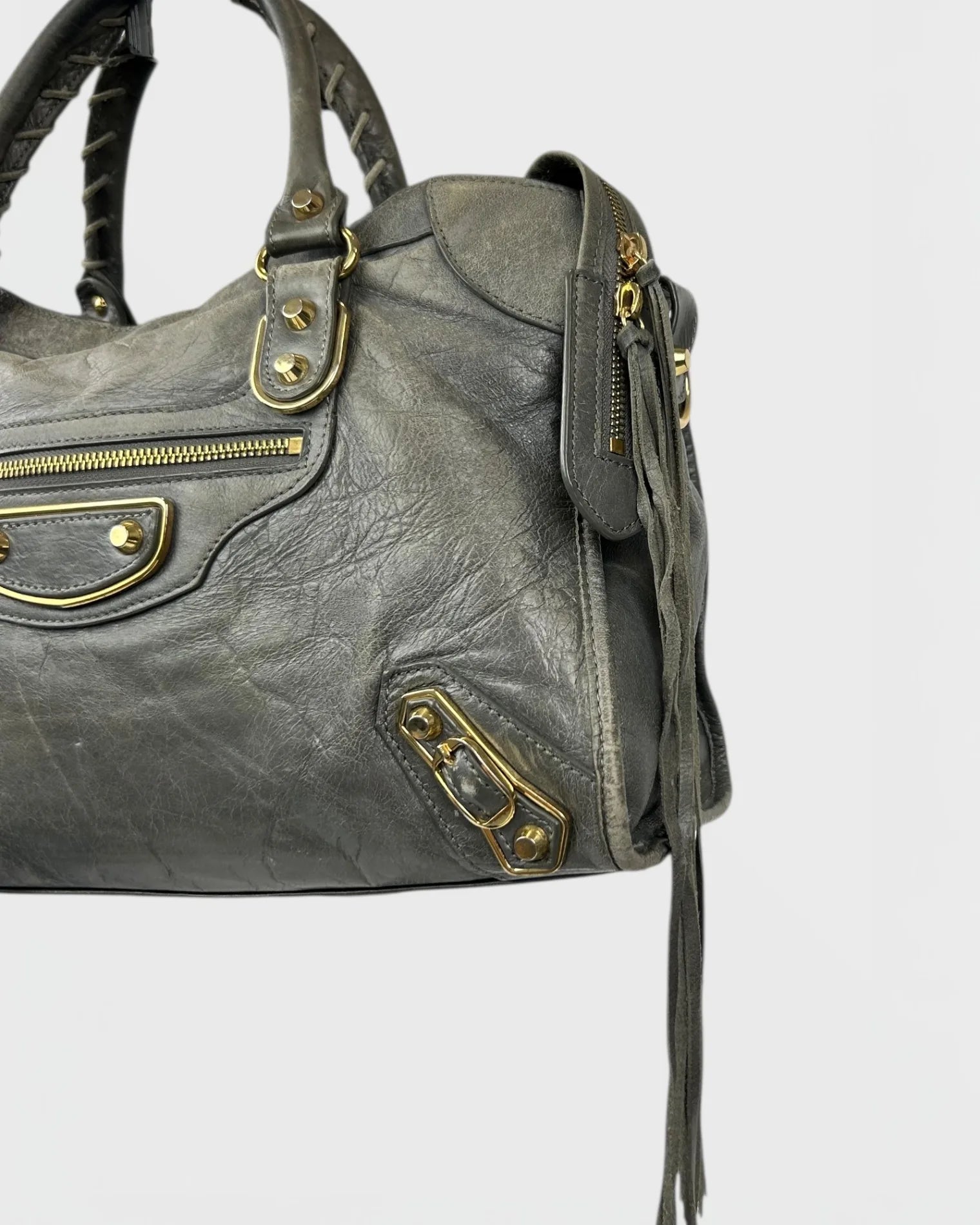 Balenciaga grey city bag