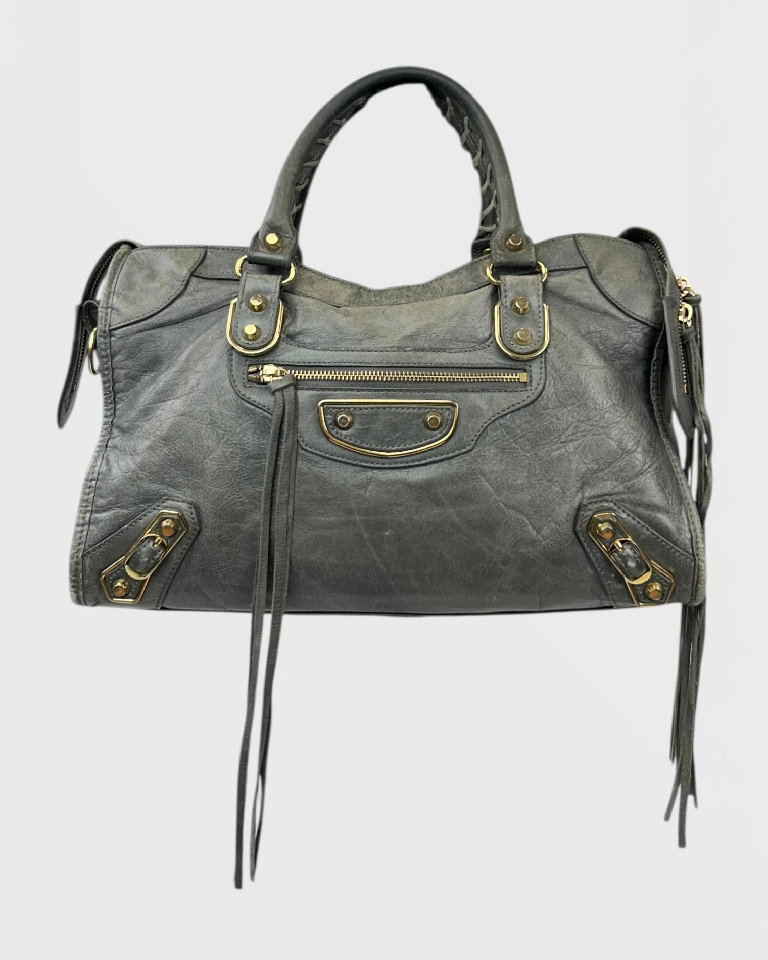Balenciaga grey city bag