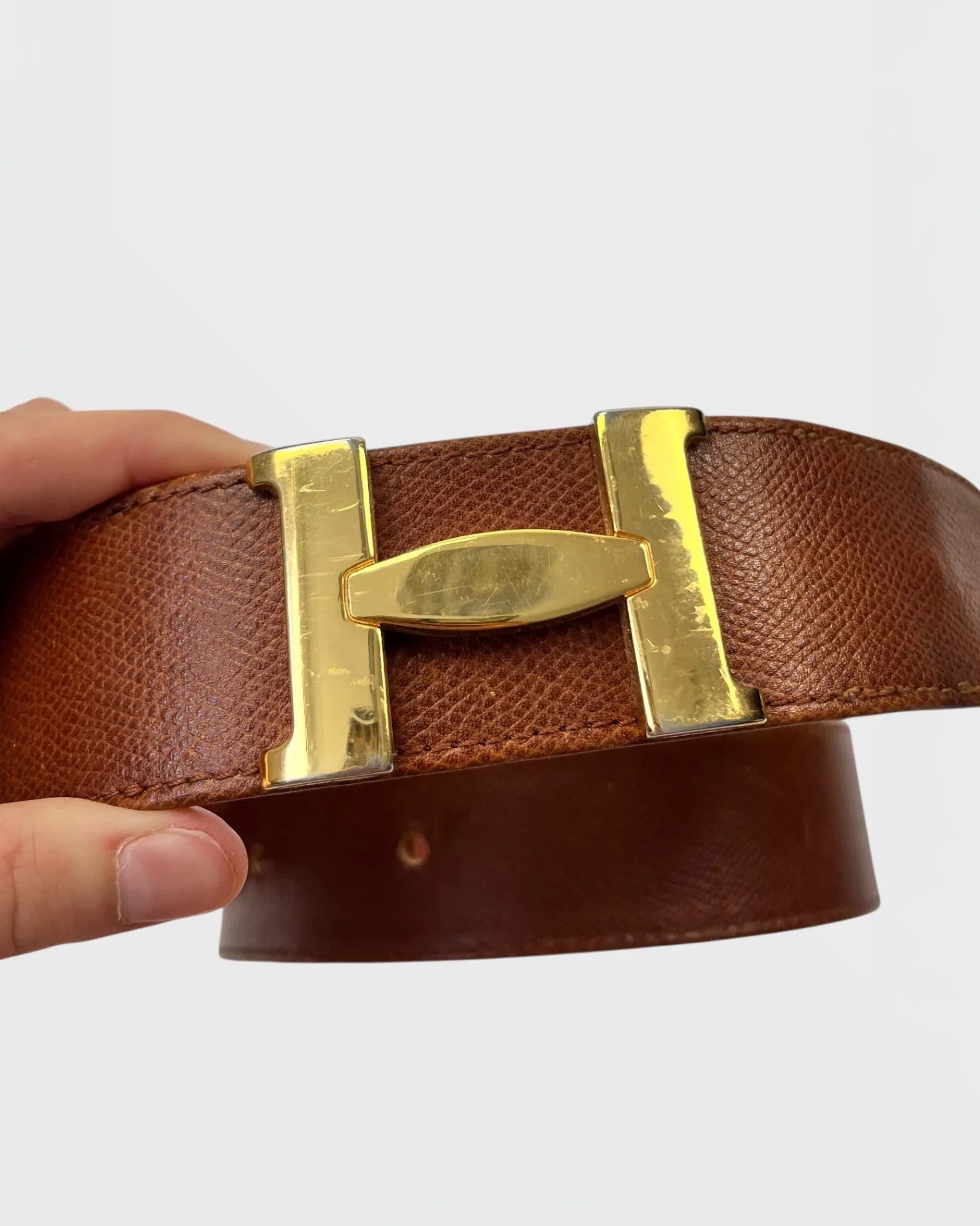 Hermès camel ceinture