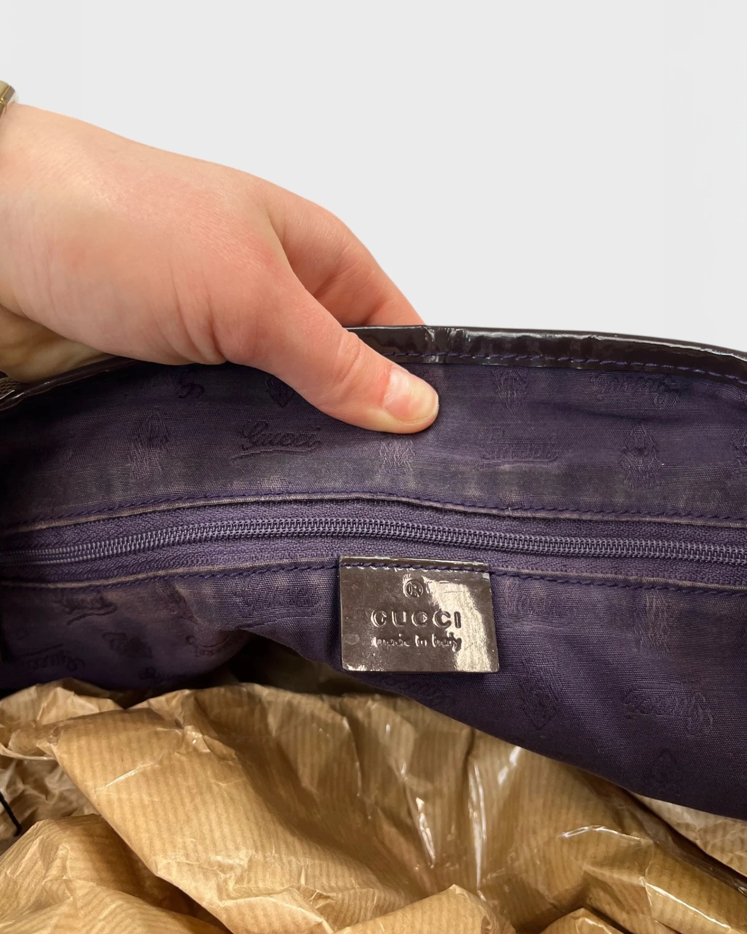 Gucci monogramme pattent GG