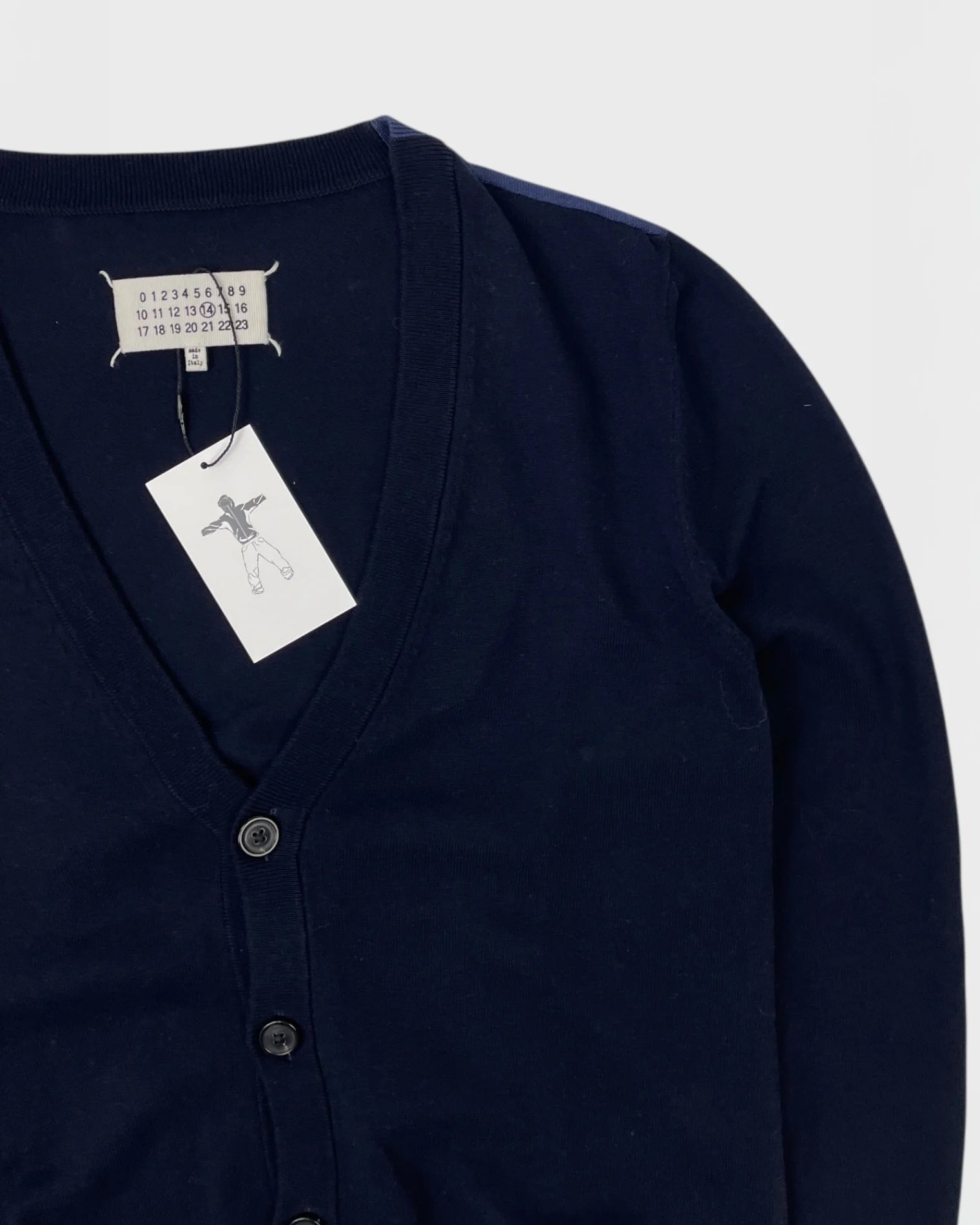 Margiela navy cardigan