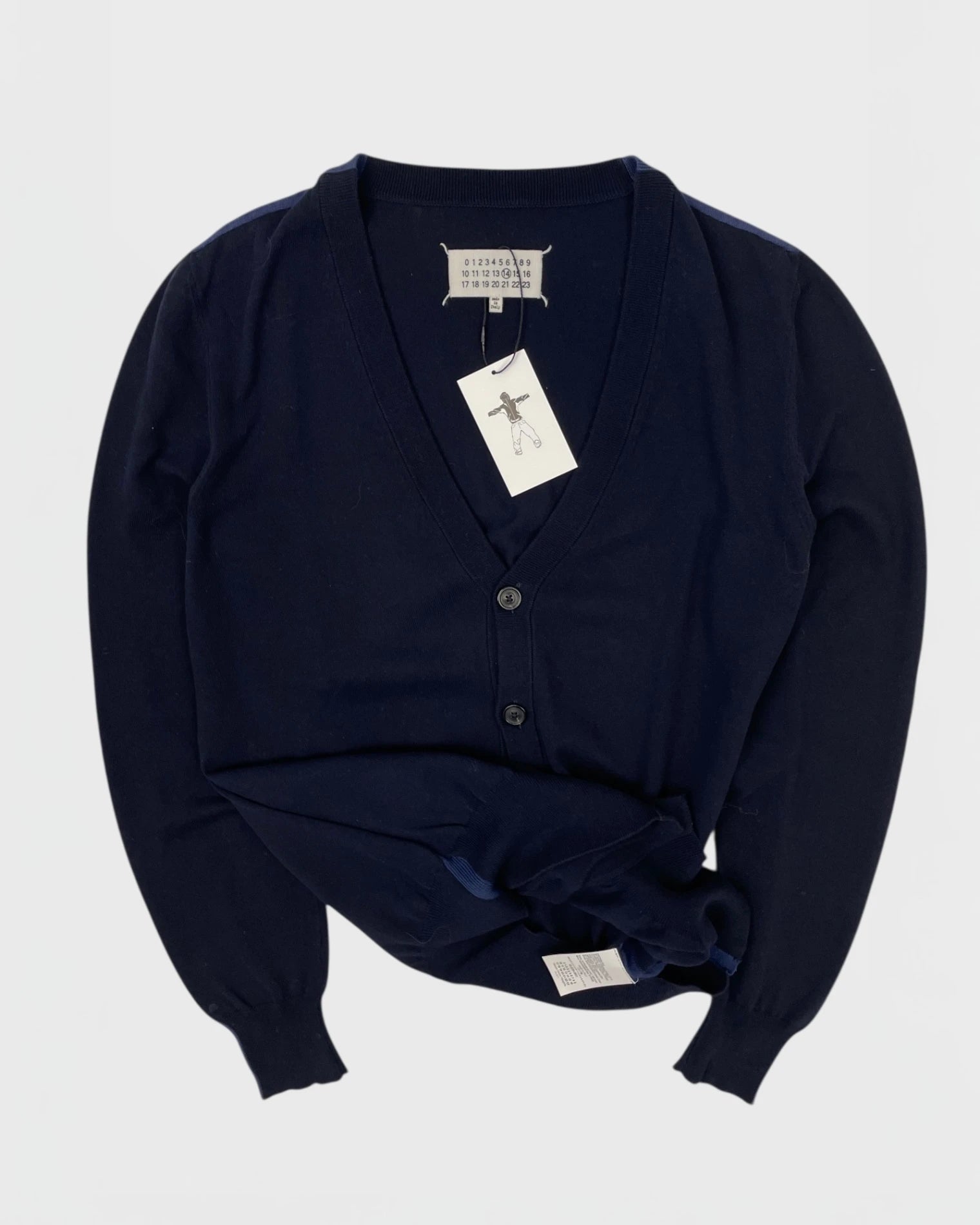 Margiela navy cardigan