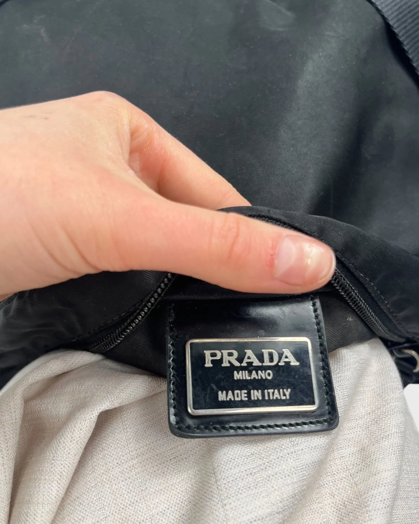 Prada nylon flat bag