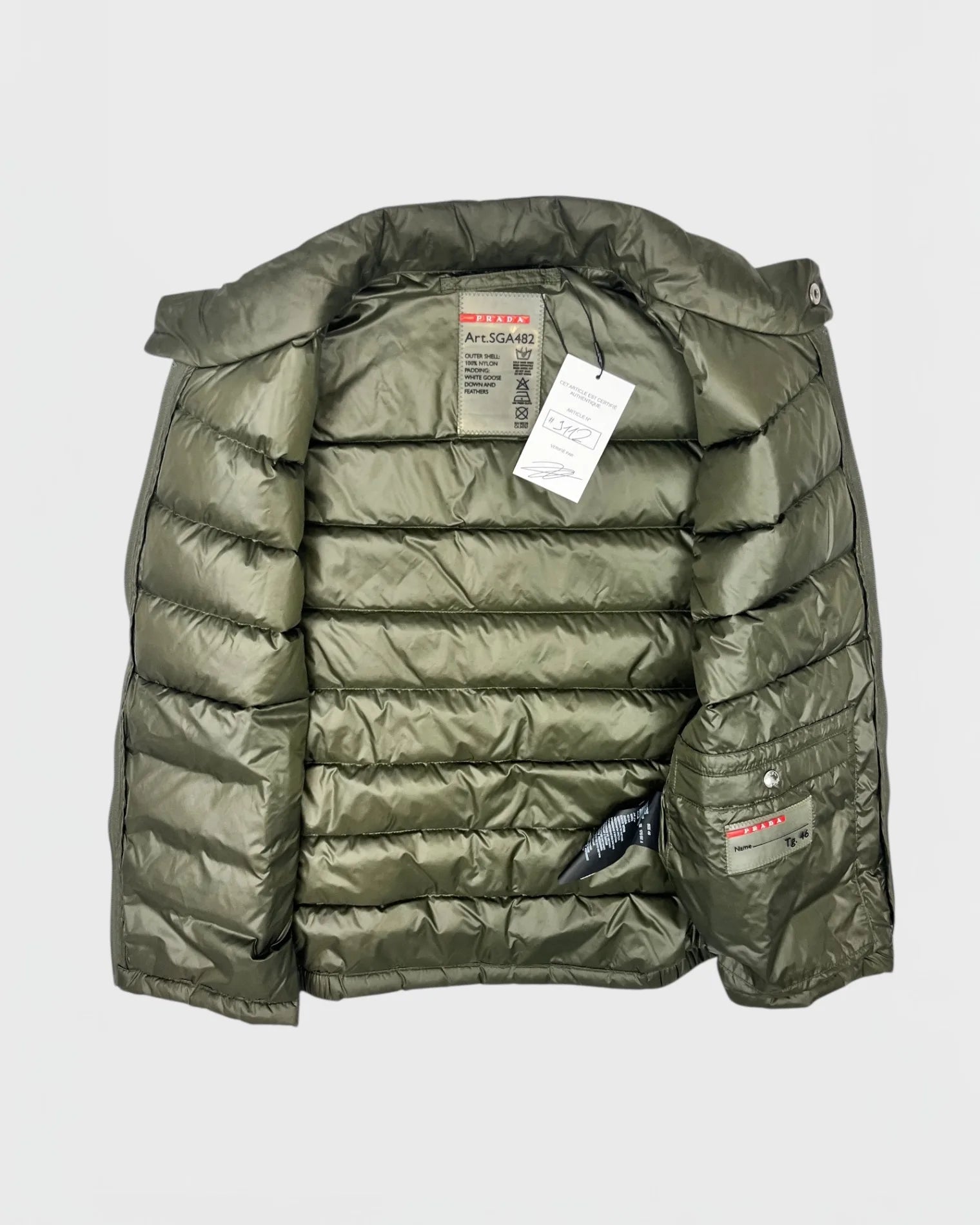 Prada doudoune sans manche