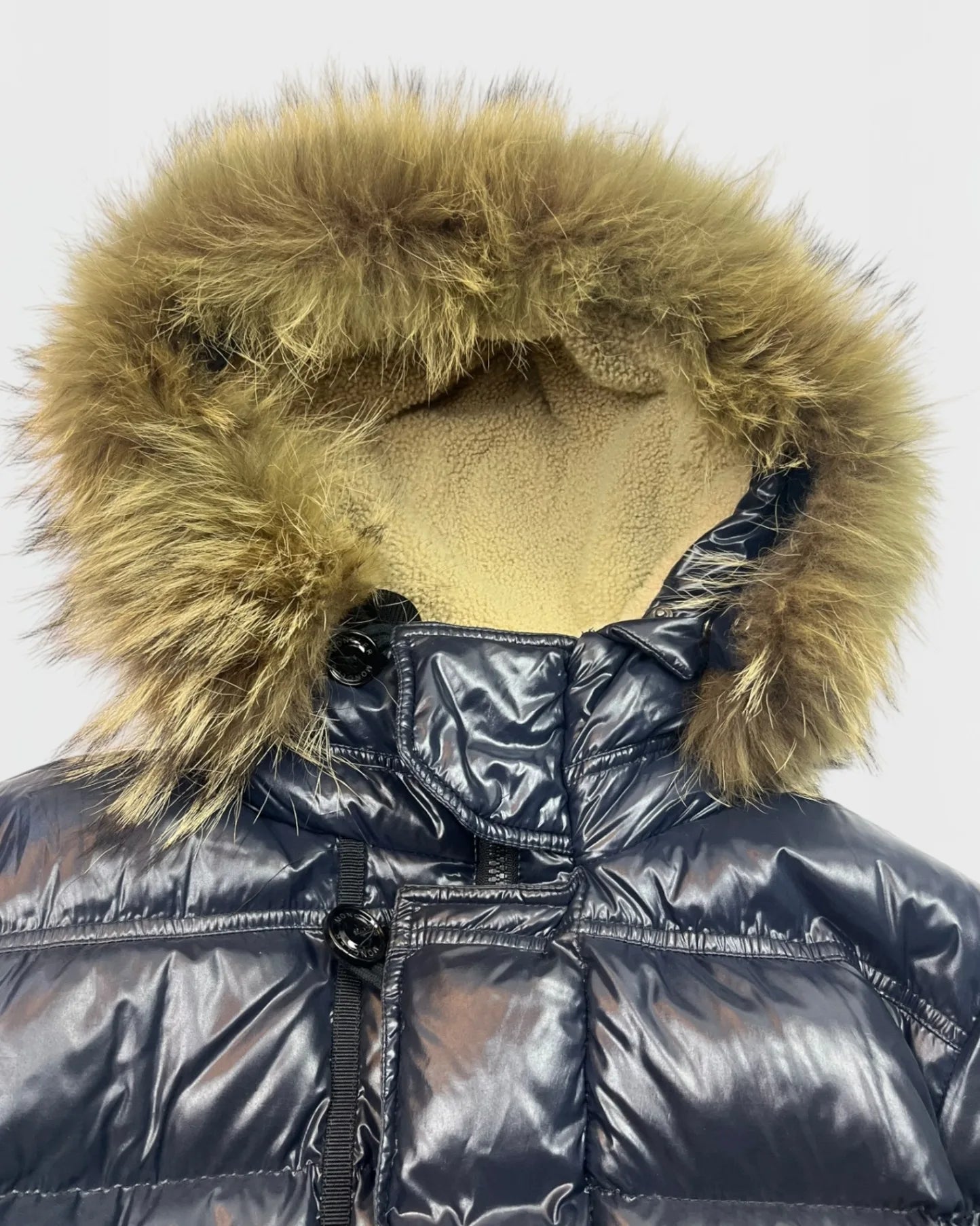 Moncler doudoune brillante fur