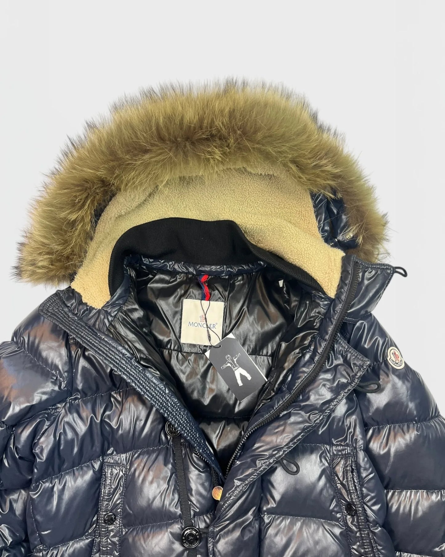 Moncler doudoune brillante fur