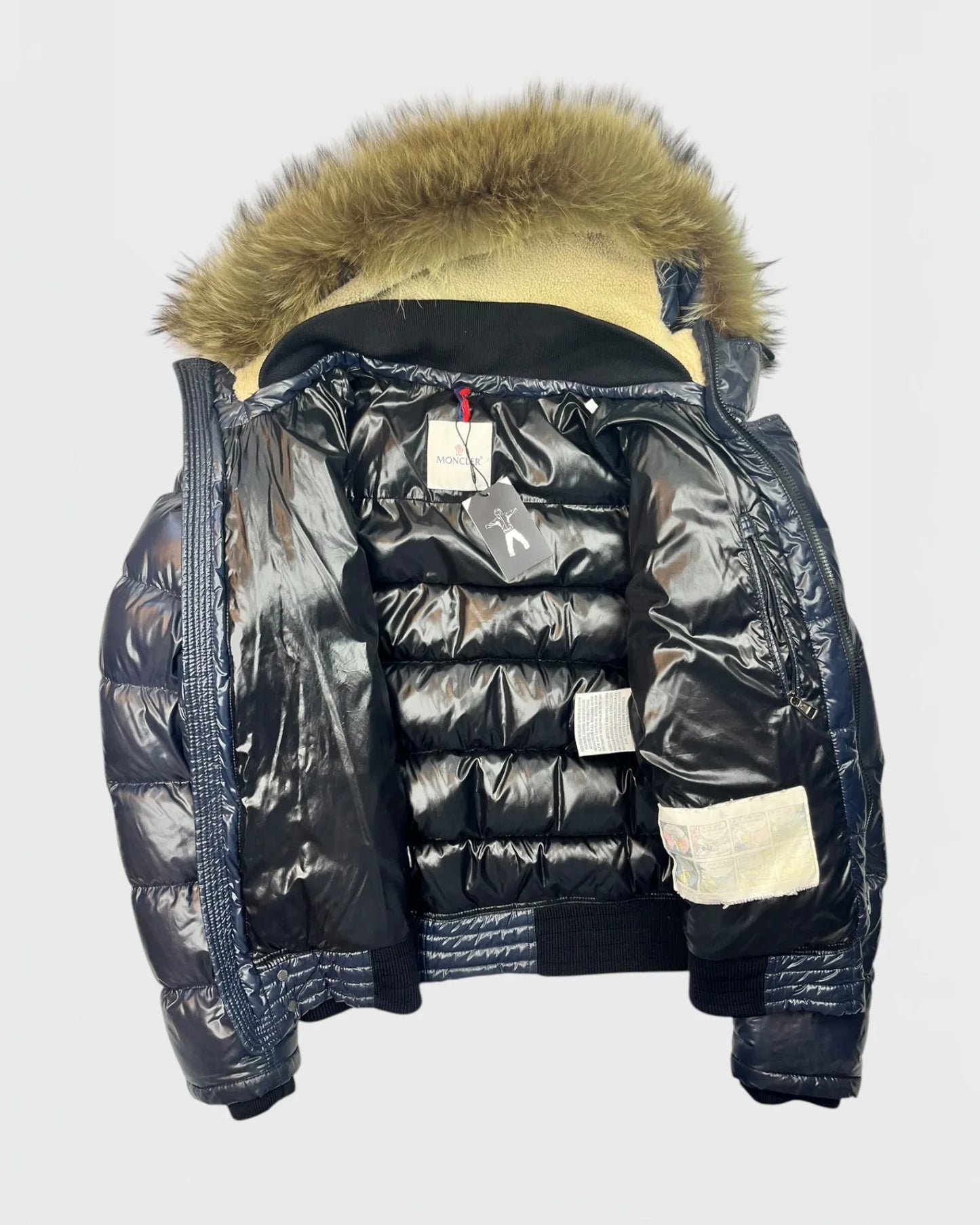 Moncler doudoune brillante fur
