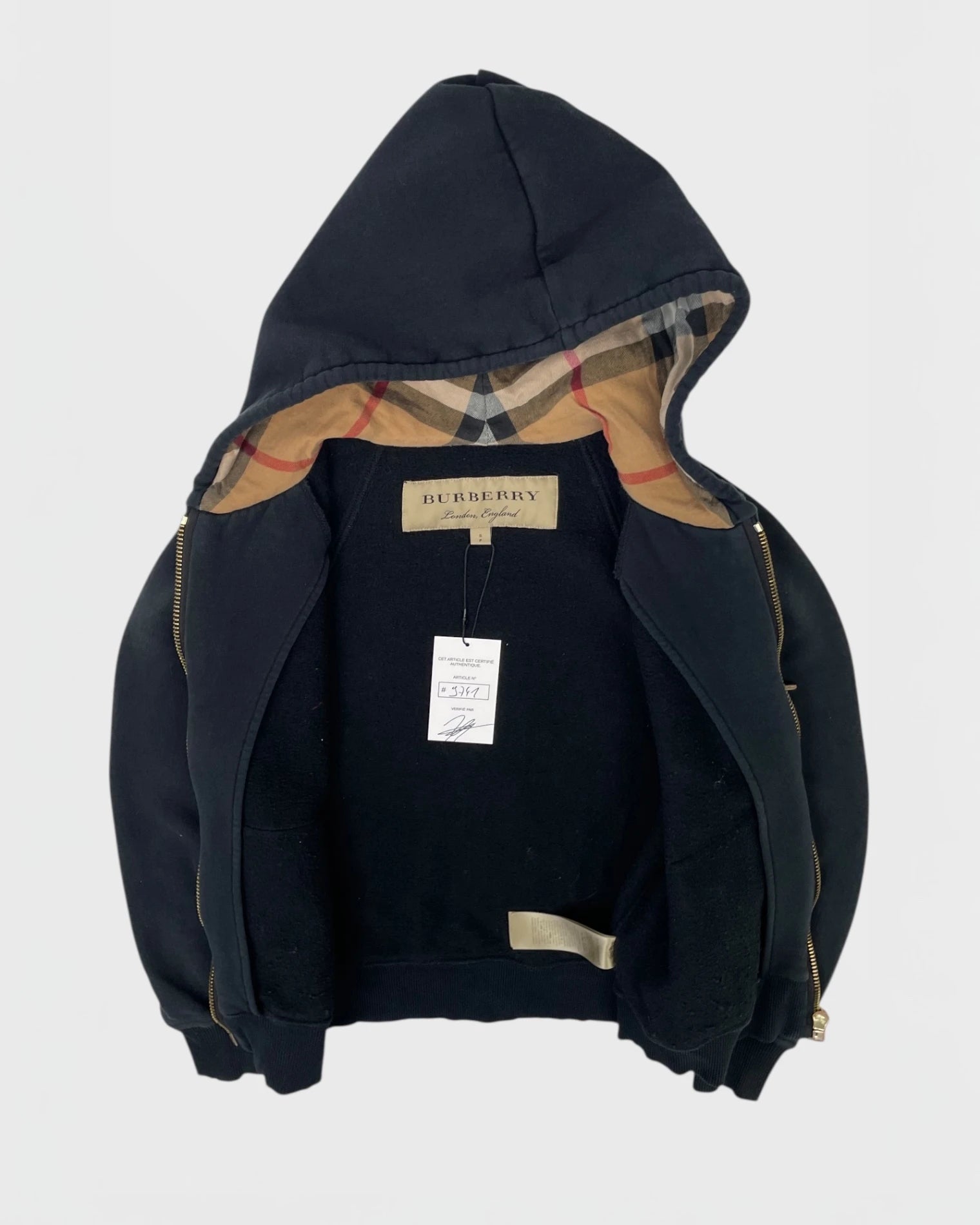 Burberry gilet à capuche