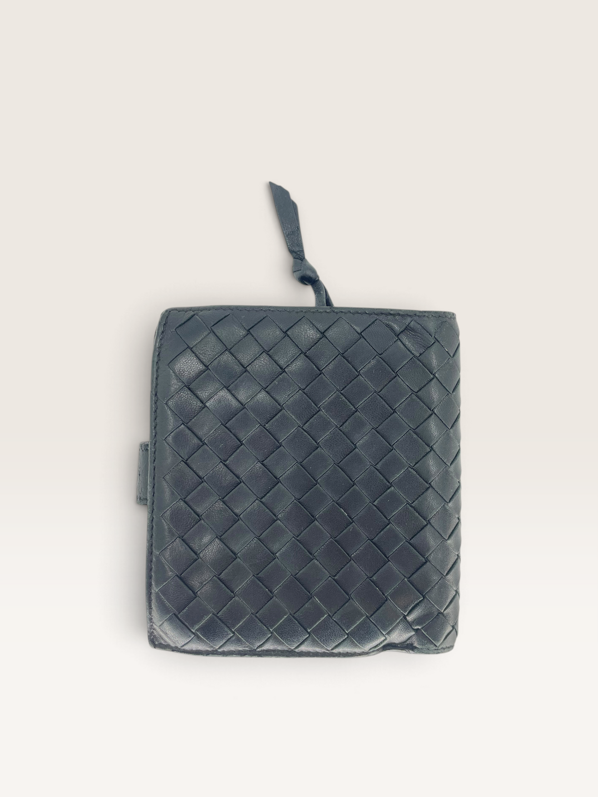 Bottega Veneta portefeuille cuir Antraciato