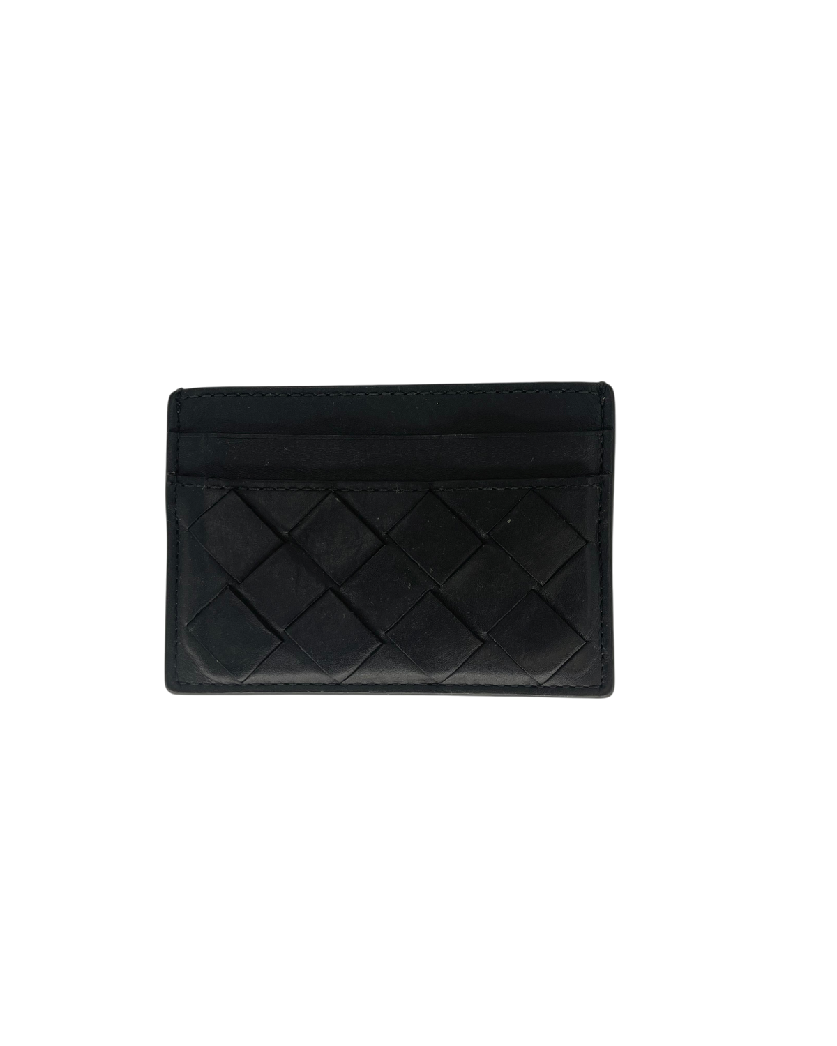 Bottega Veneta Porte-cartes cuir noir