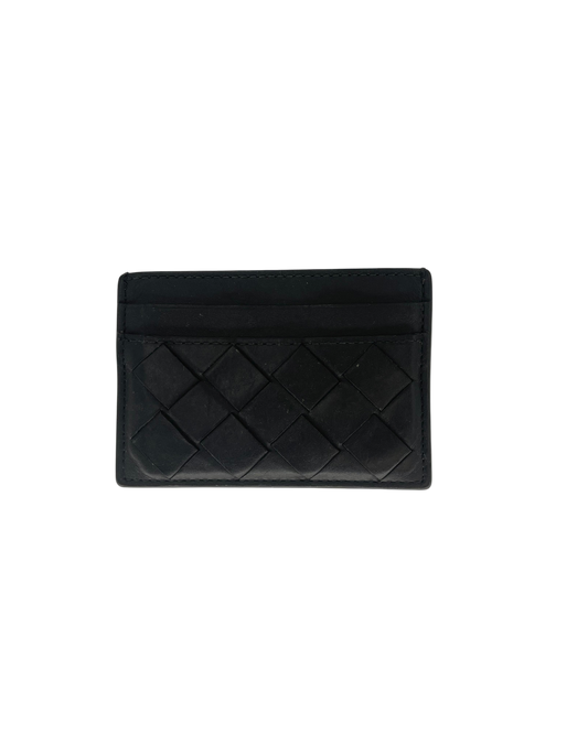 Bottega Veneta Porte-cartes cuir noir