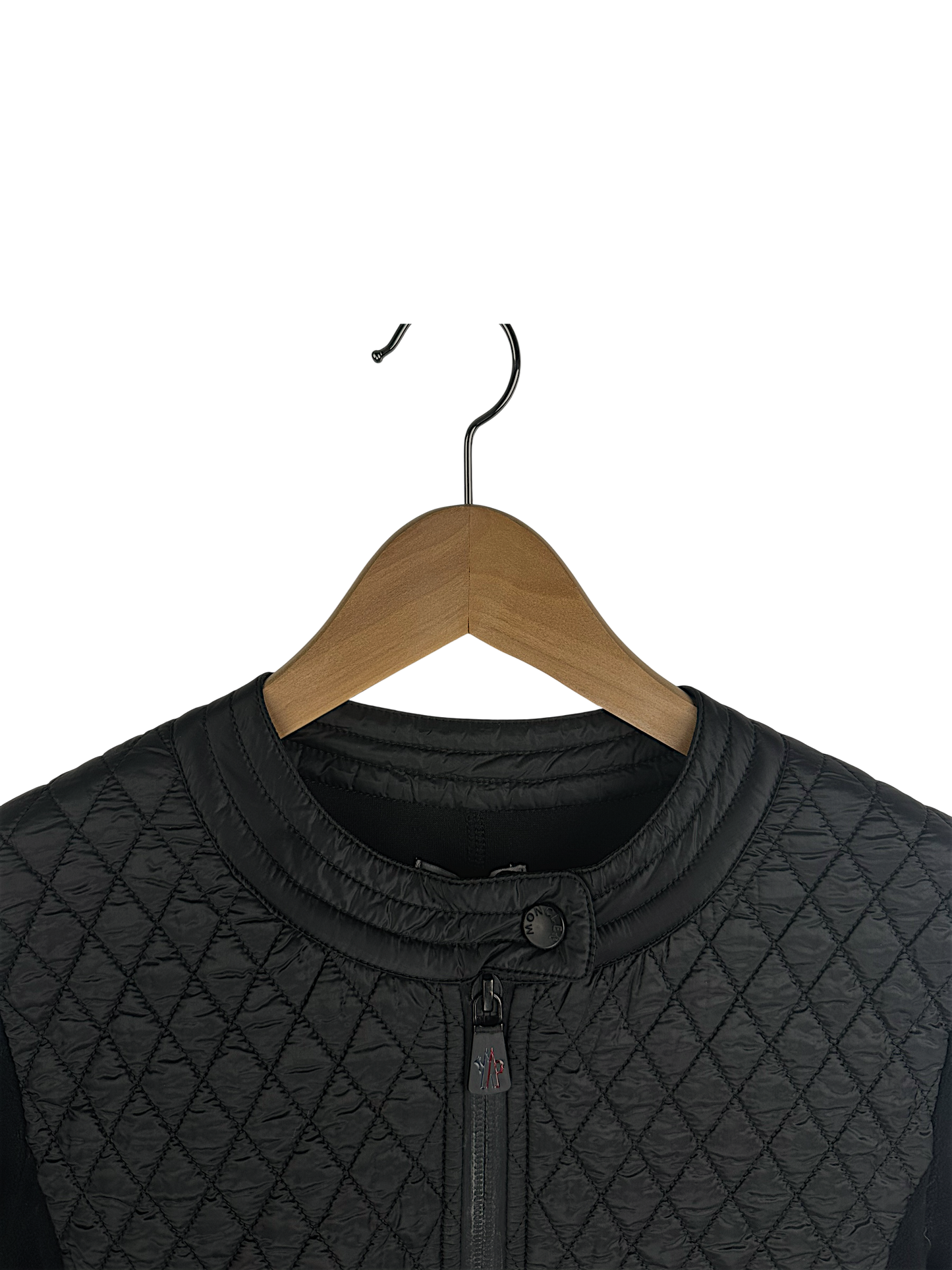 Moncler veste cintrée bi-matière