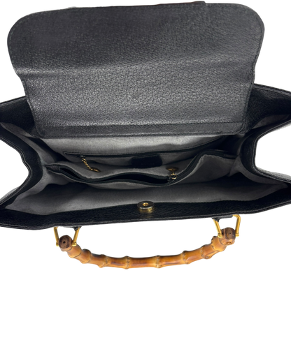 Gucci Sac à main Bambou noir