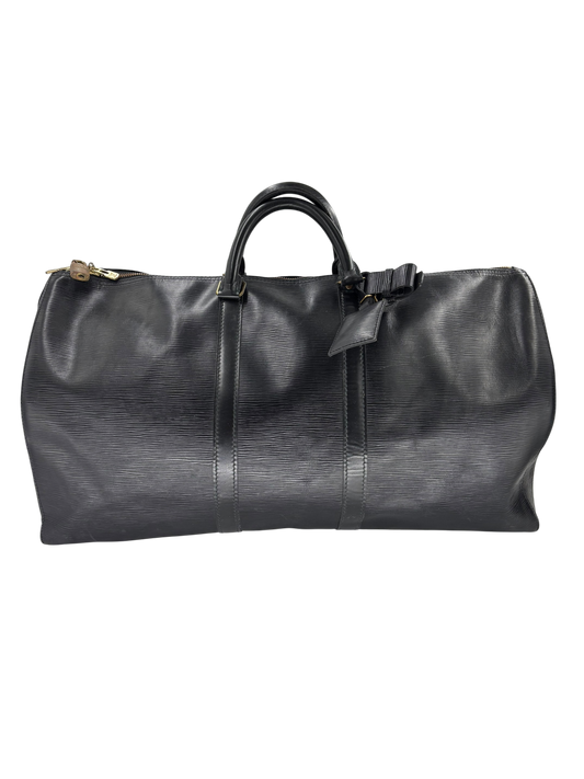 Louis Vuitton Sac de Voyage Keepall 55 épi noir
