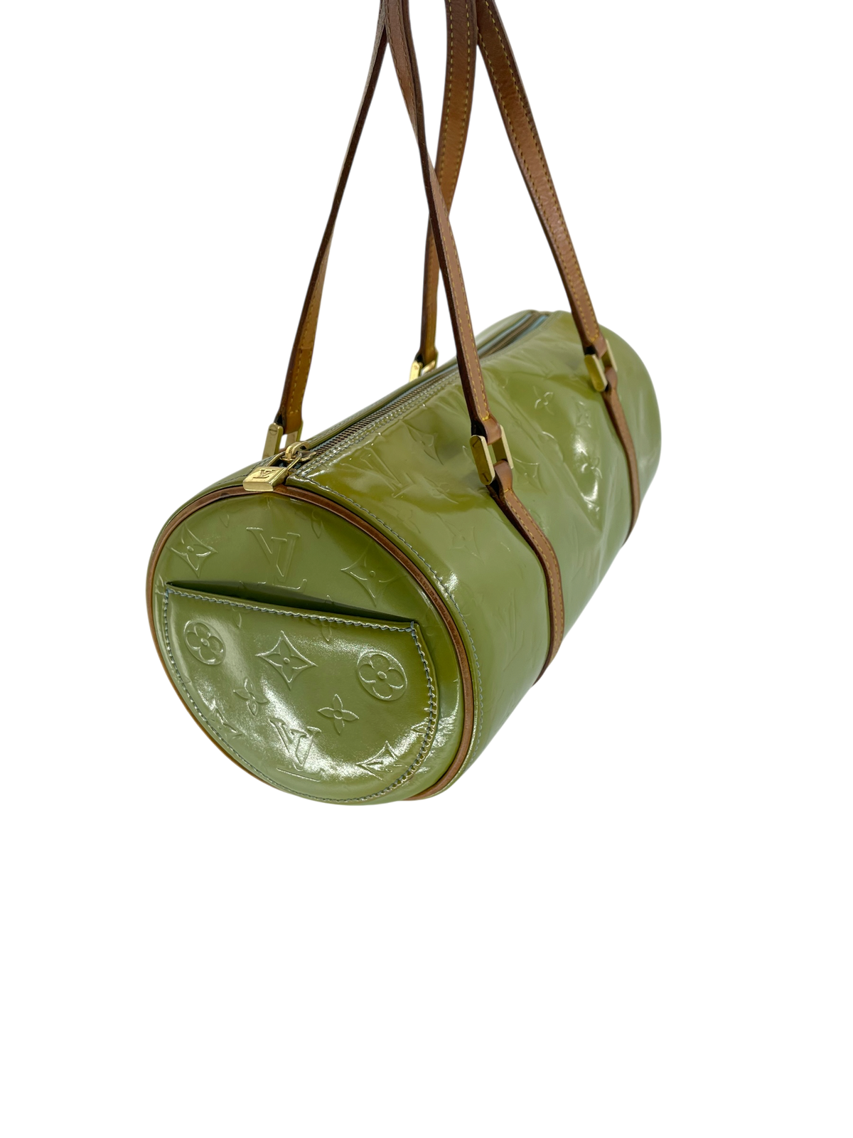 Louis Vuitton sac à main Papillon cuir vernis