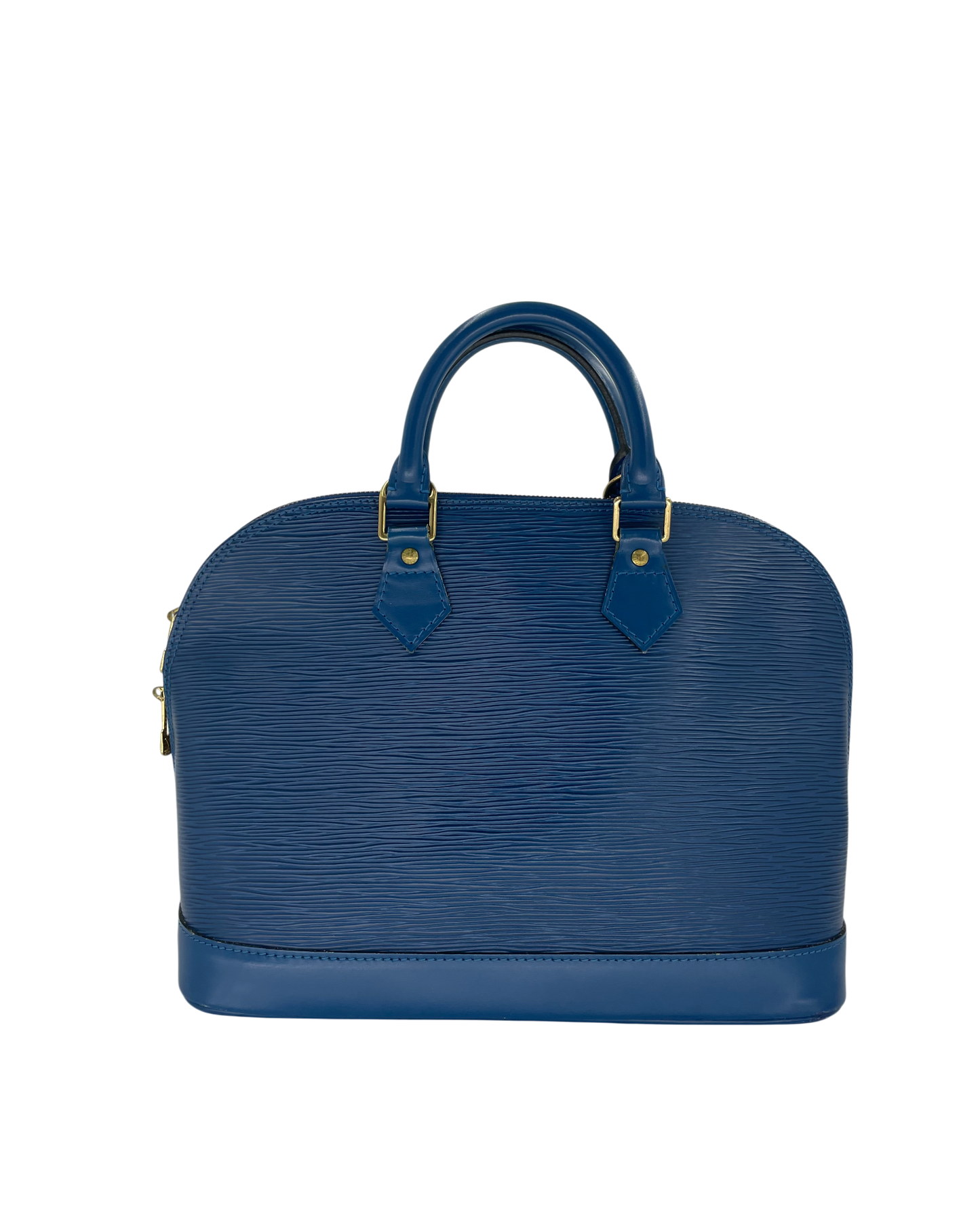 Louis Vuitton sac à main Alma épi bleu