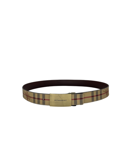 Burberry ceinture tartan beige