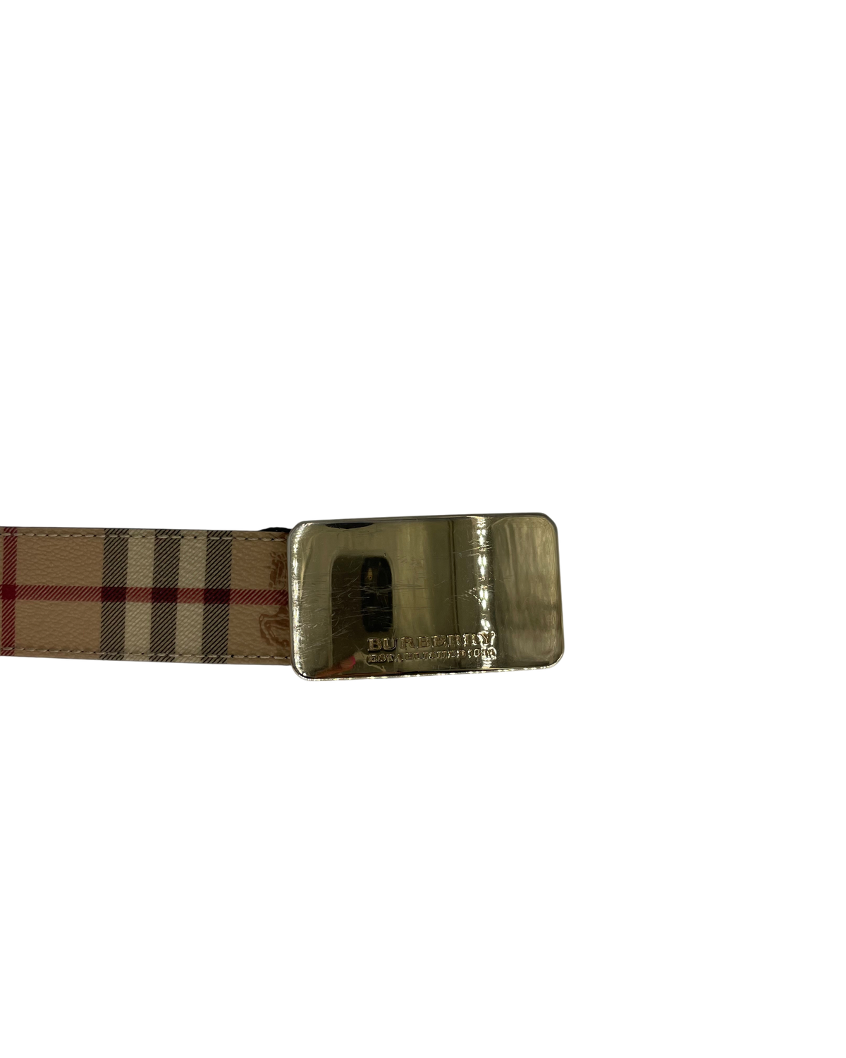 Burberry Ceinture tartan beige