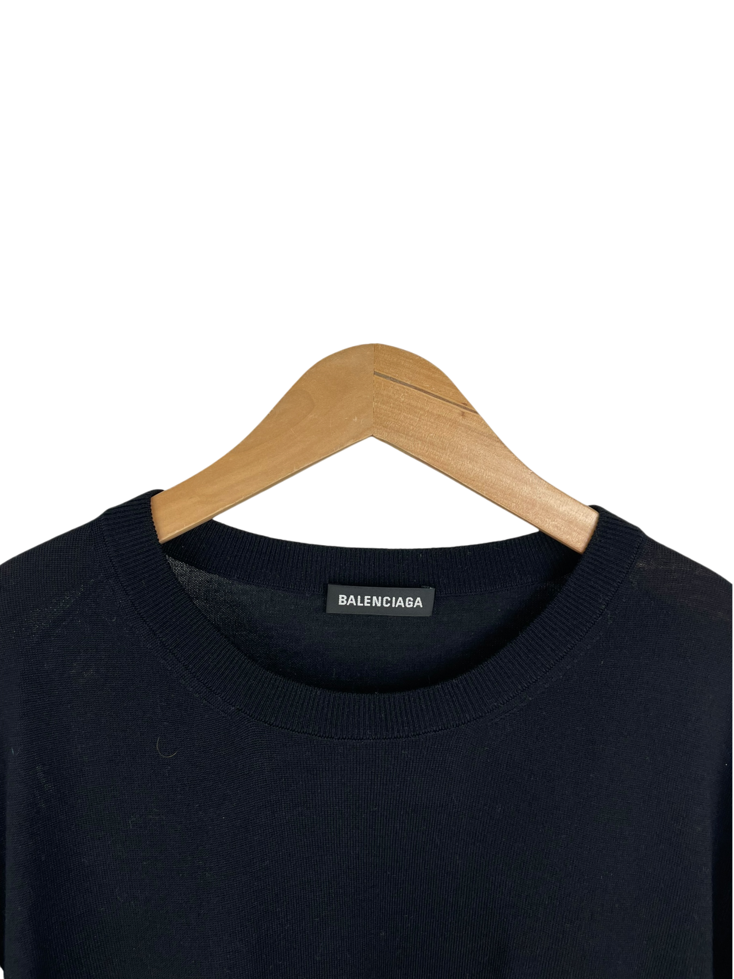 Balenciaga pull léger motif au dos