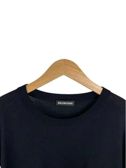 Balenciaga pull léger motif au dos
