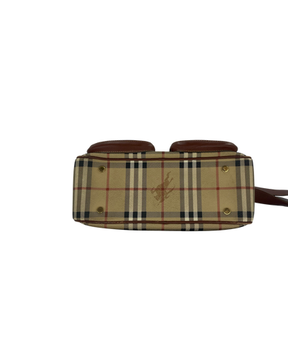 Burberry Sac bandoulière tartan beige