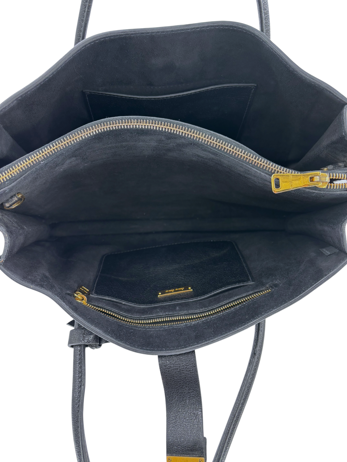 Miu Miu Sac à Main Madras Cuit Noir